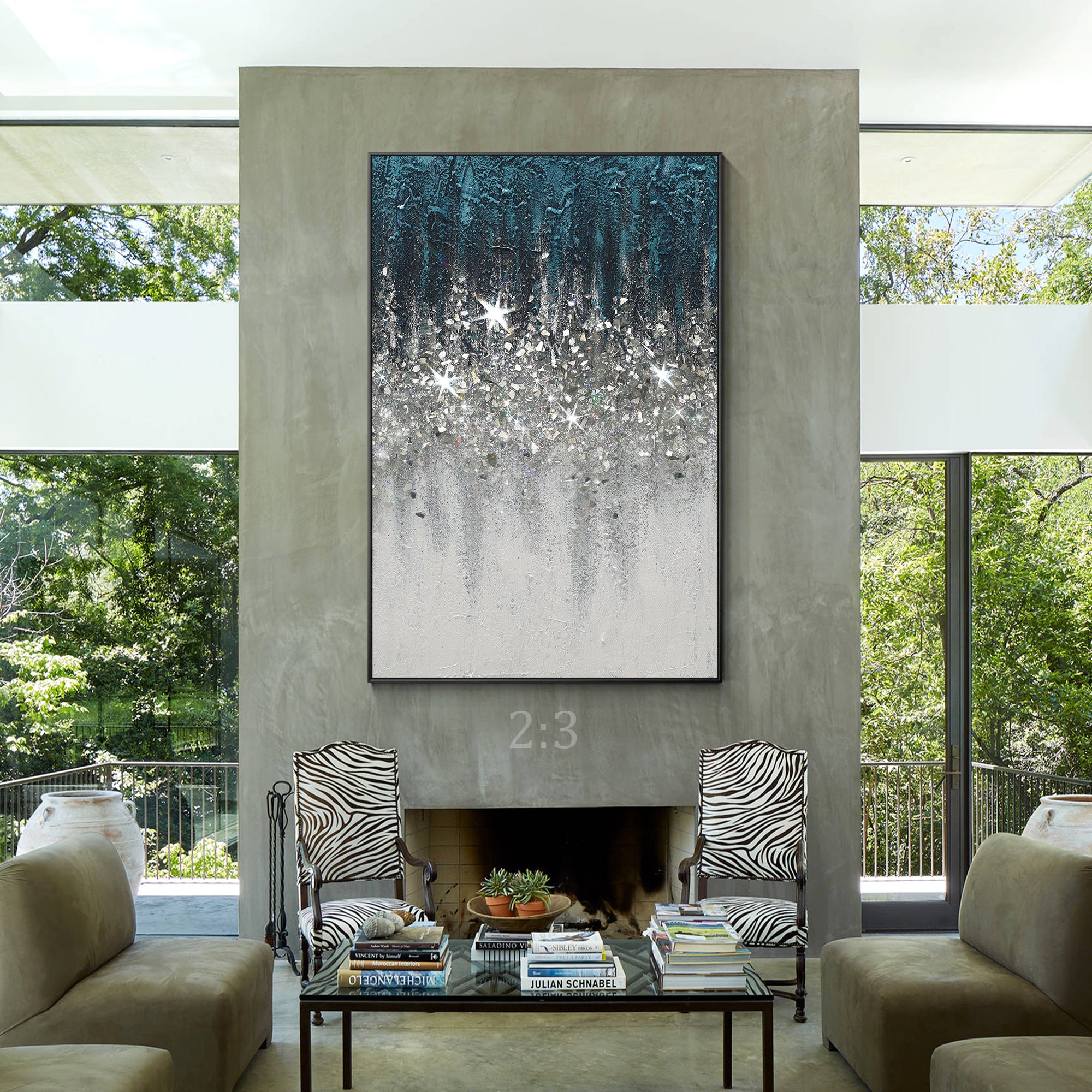 Glitter wall art