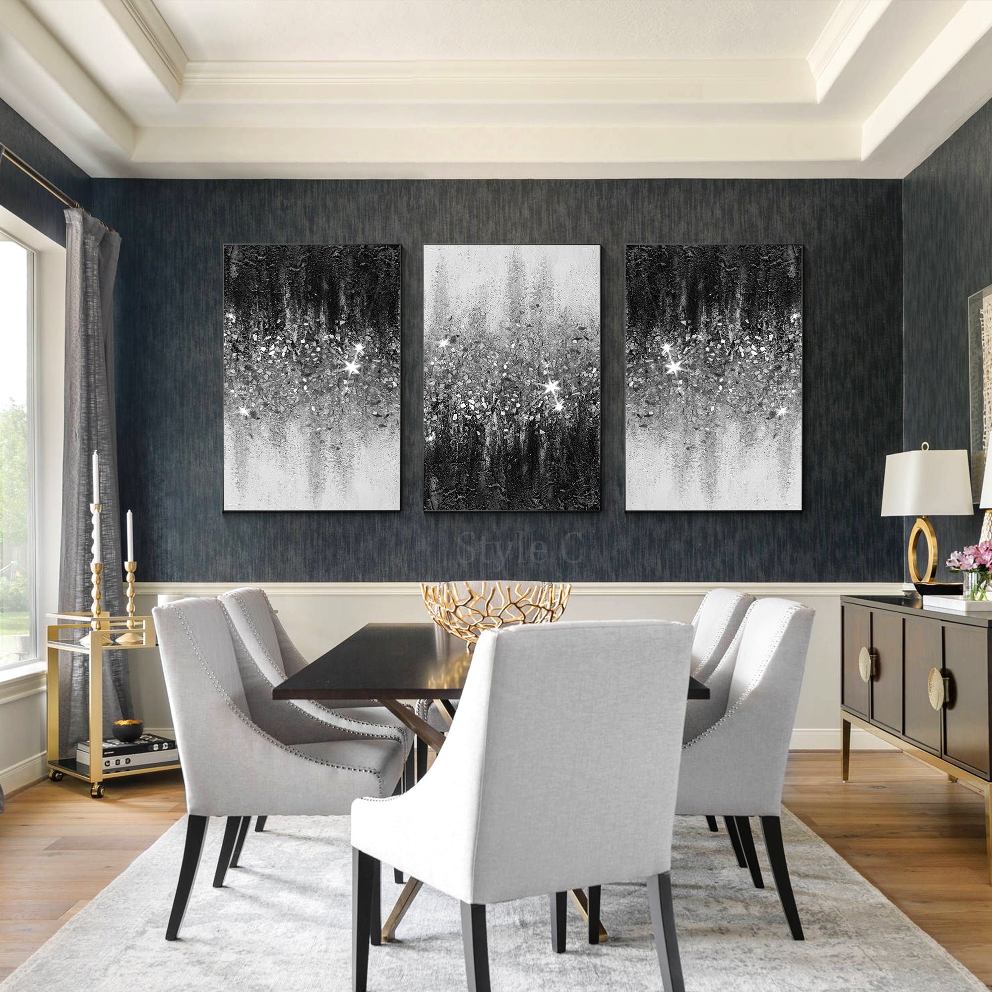 Paintings On Canvas Shiny Room Decor