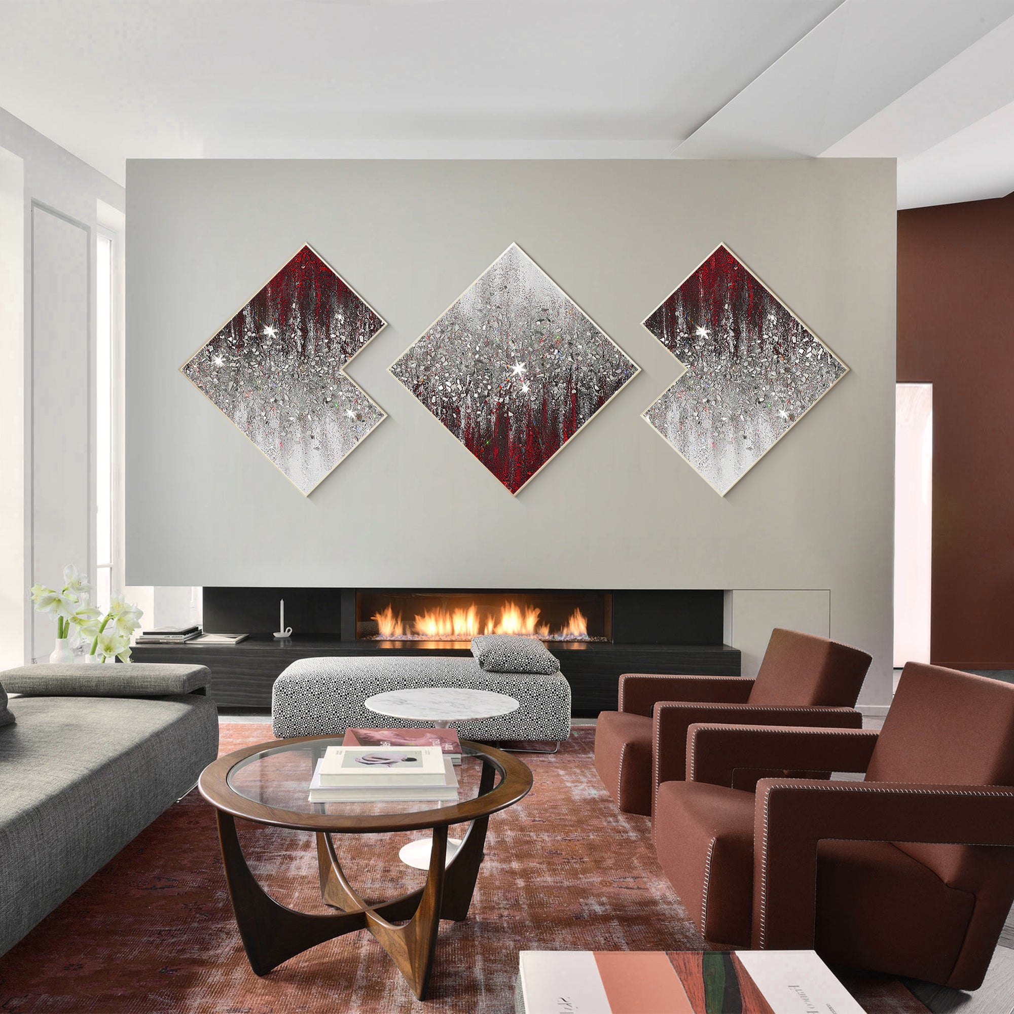 Paintings On Canvas Shiny Room Decor