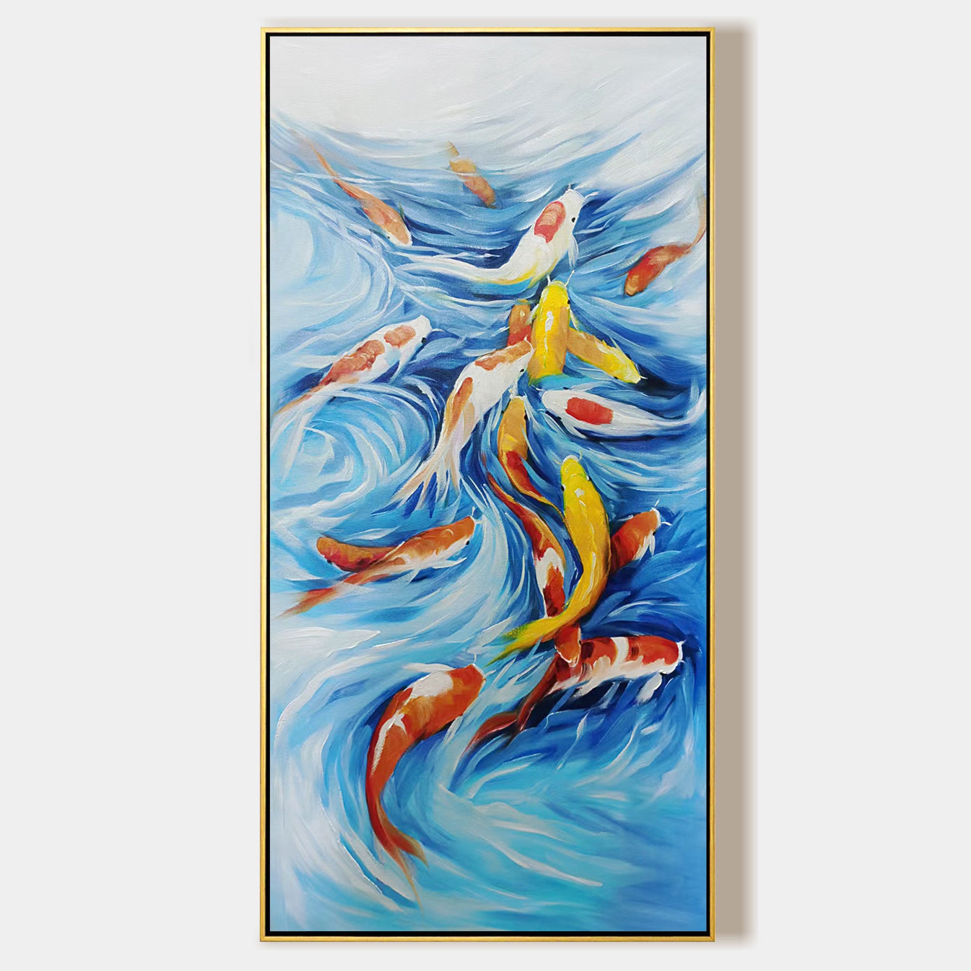 Colorful KOI Fish Painting Vastu Art