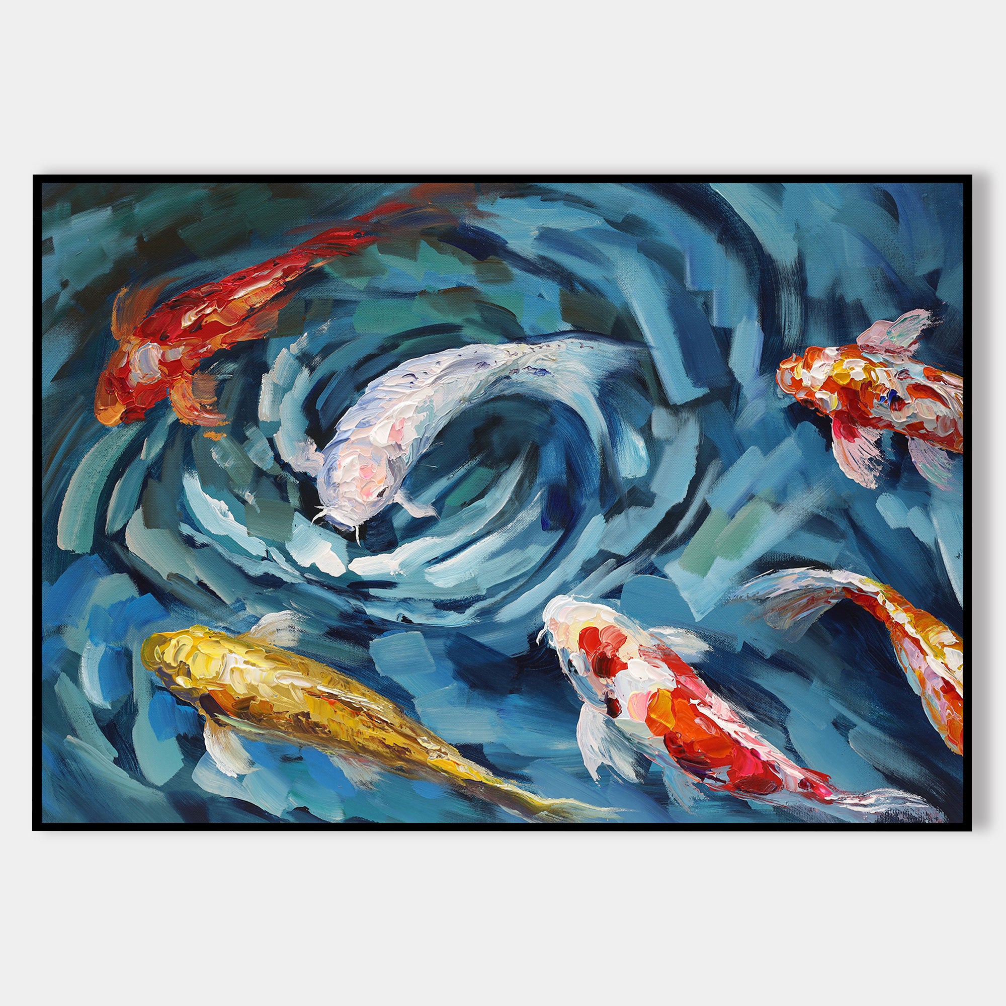 Vibrant KOI Fish Painting