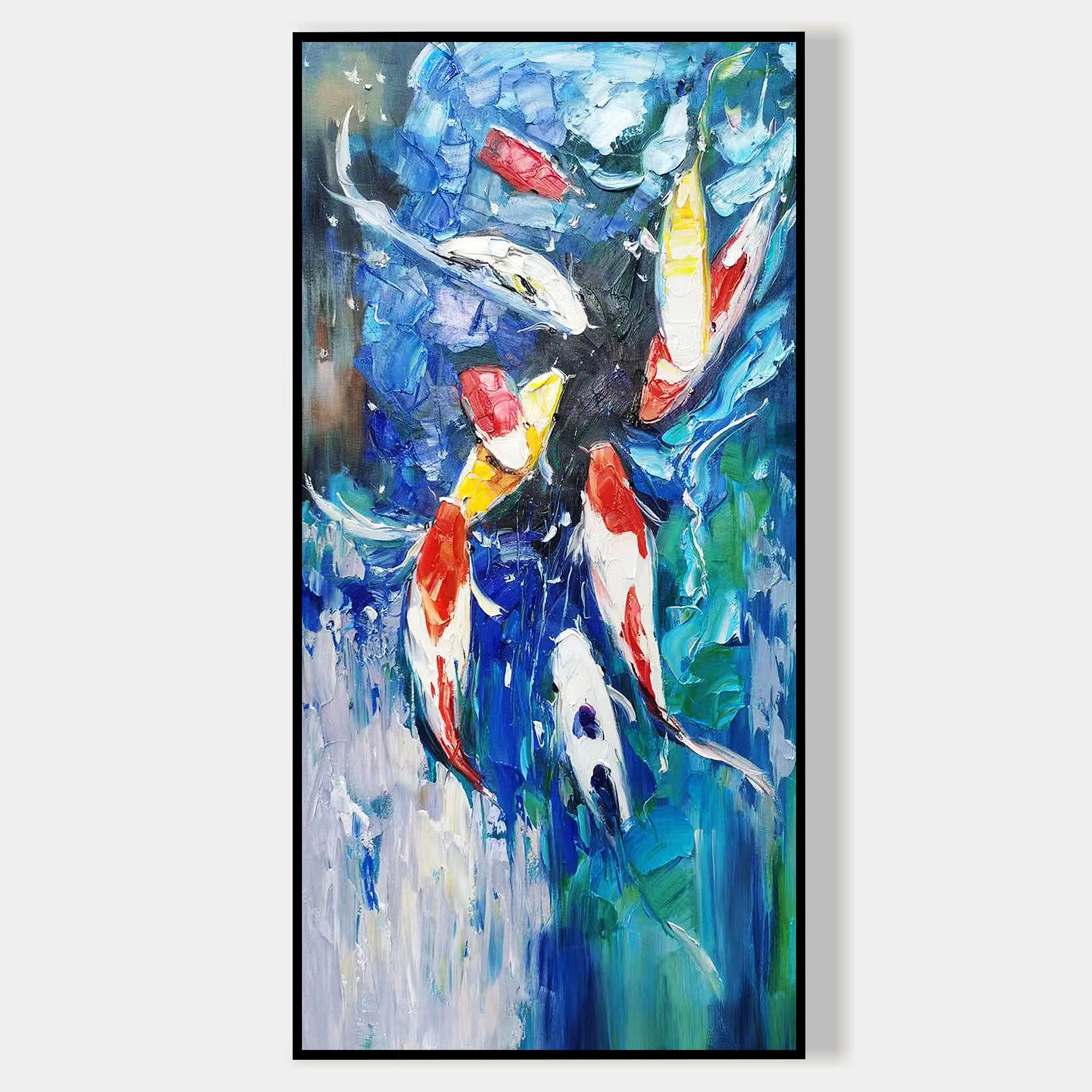 Colorful KOI Fish Painting Vastu Art