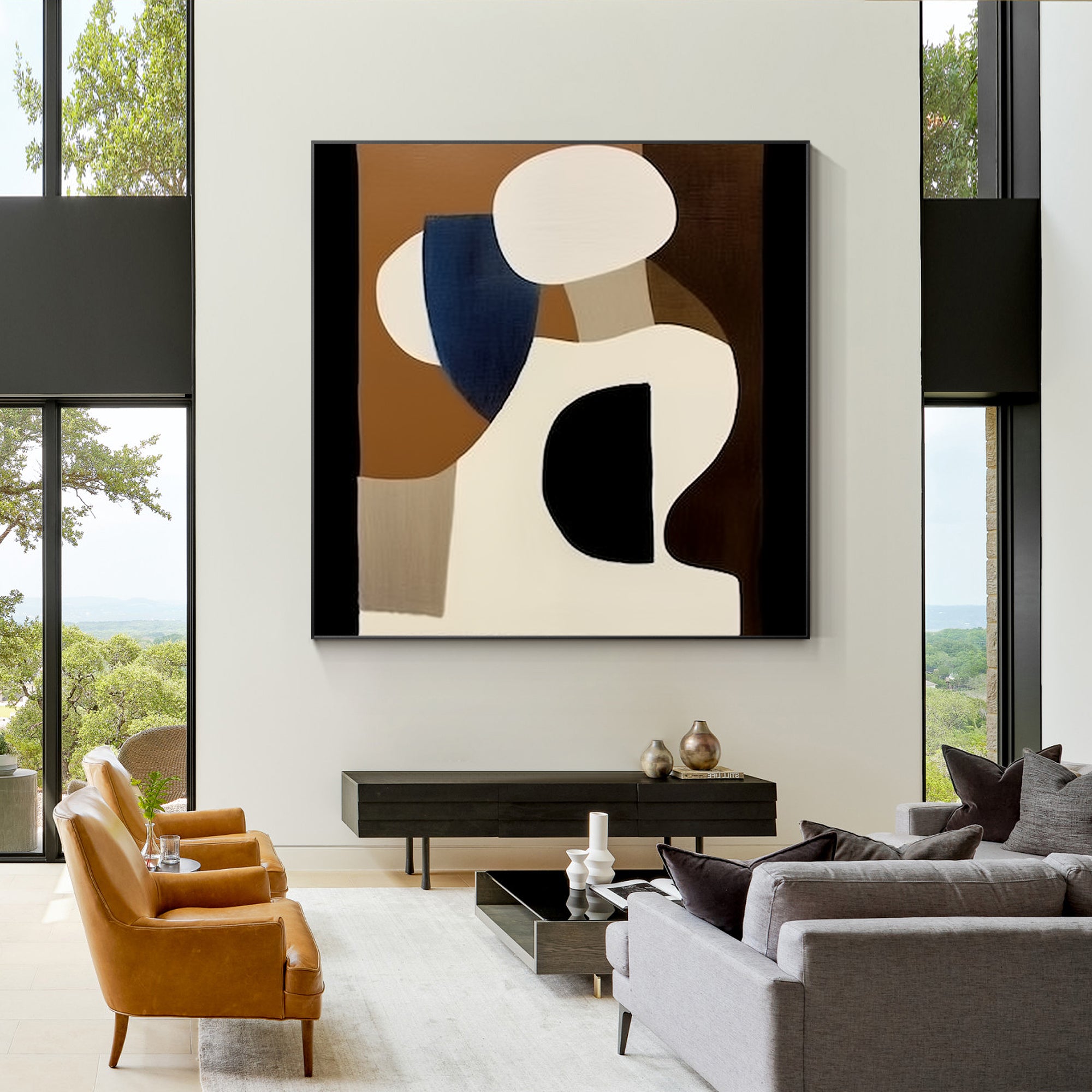 Retro geometric Painting