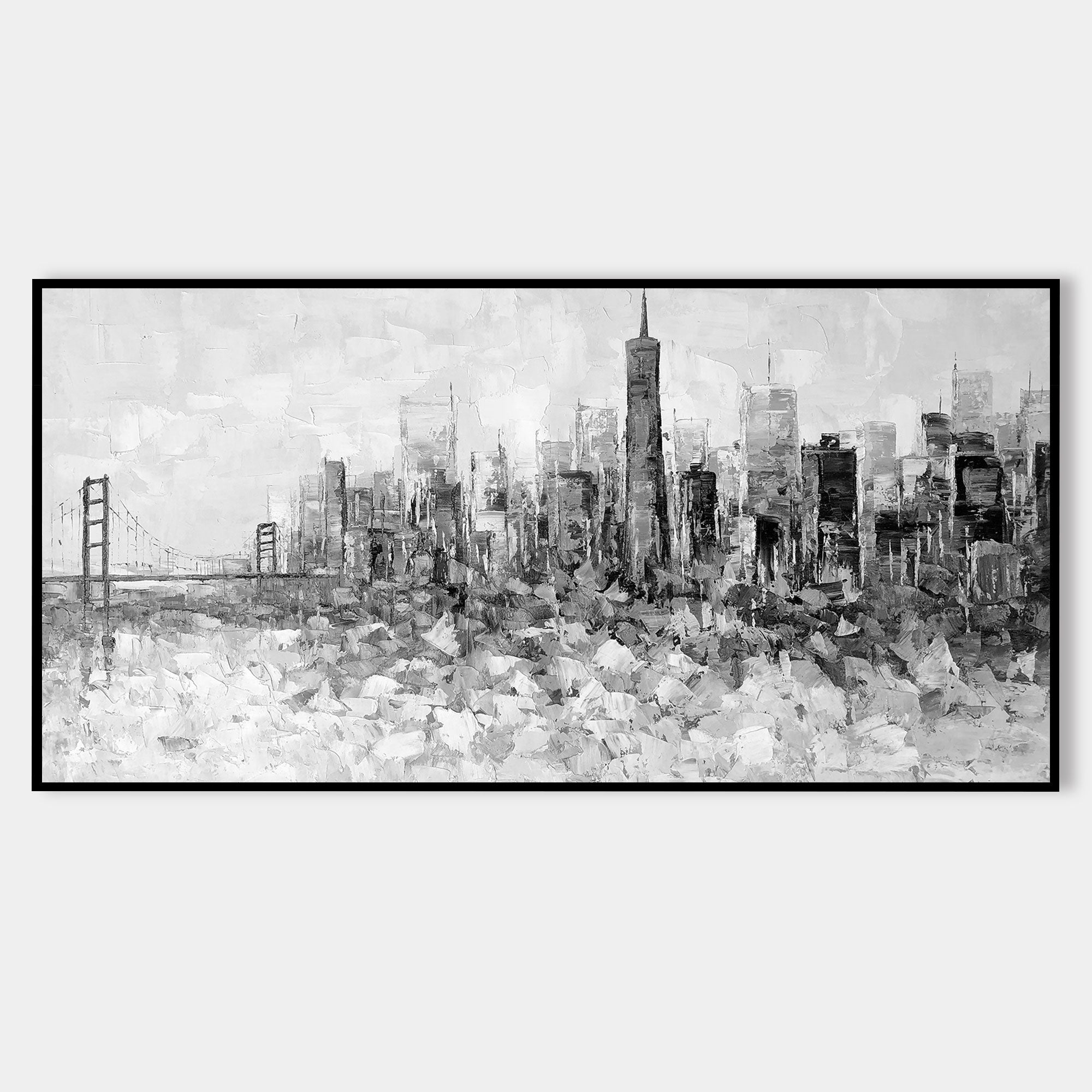 San Francisco skyline oil painting