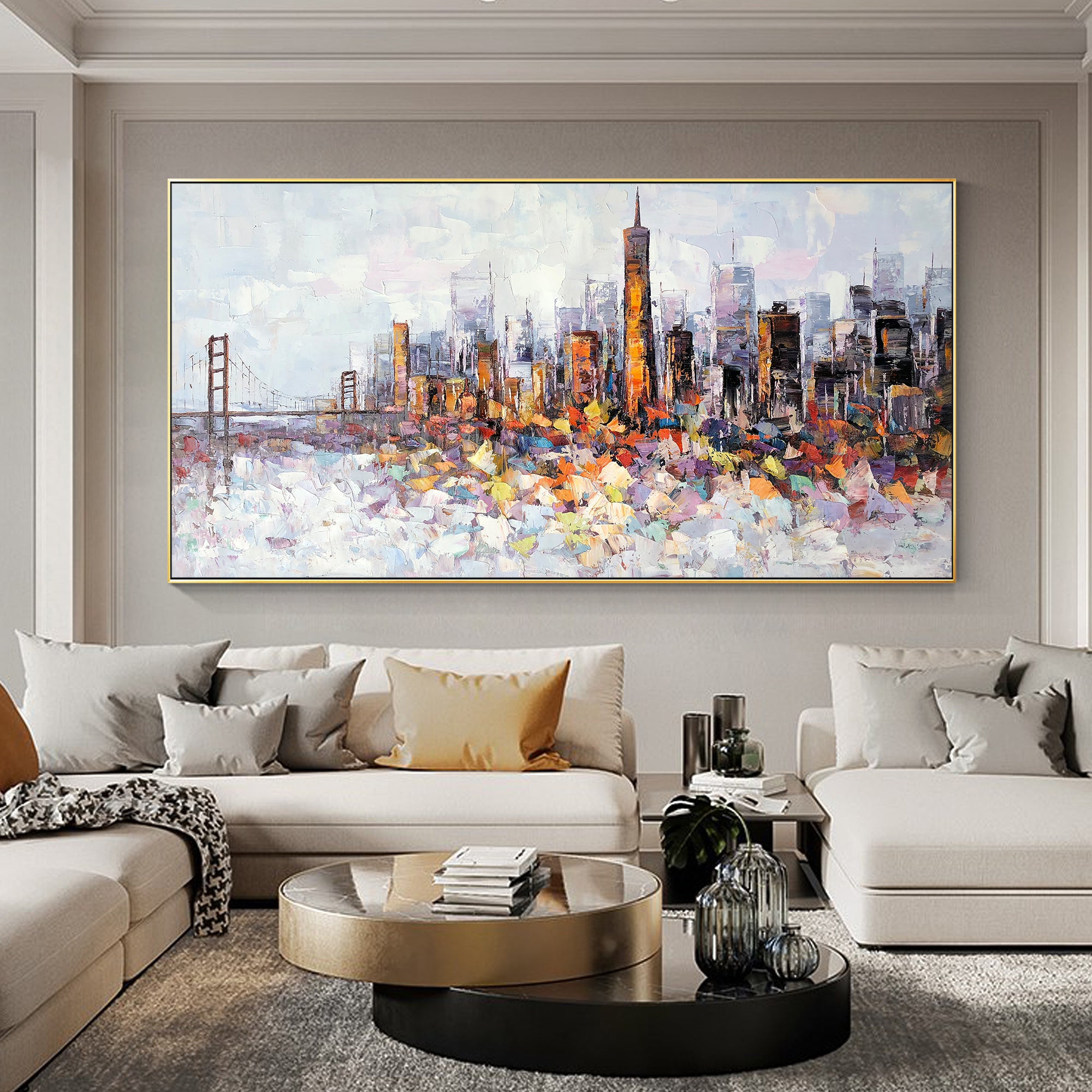 San Francisco  skyline oil paintings