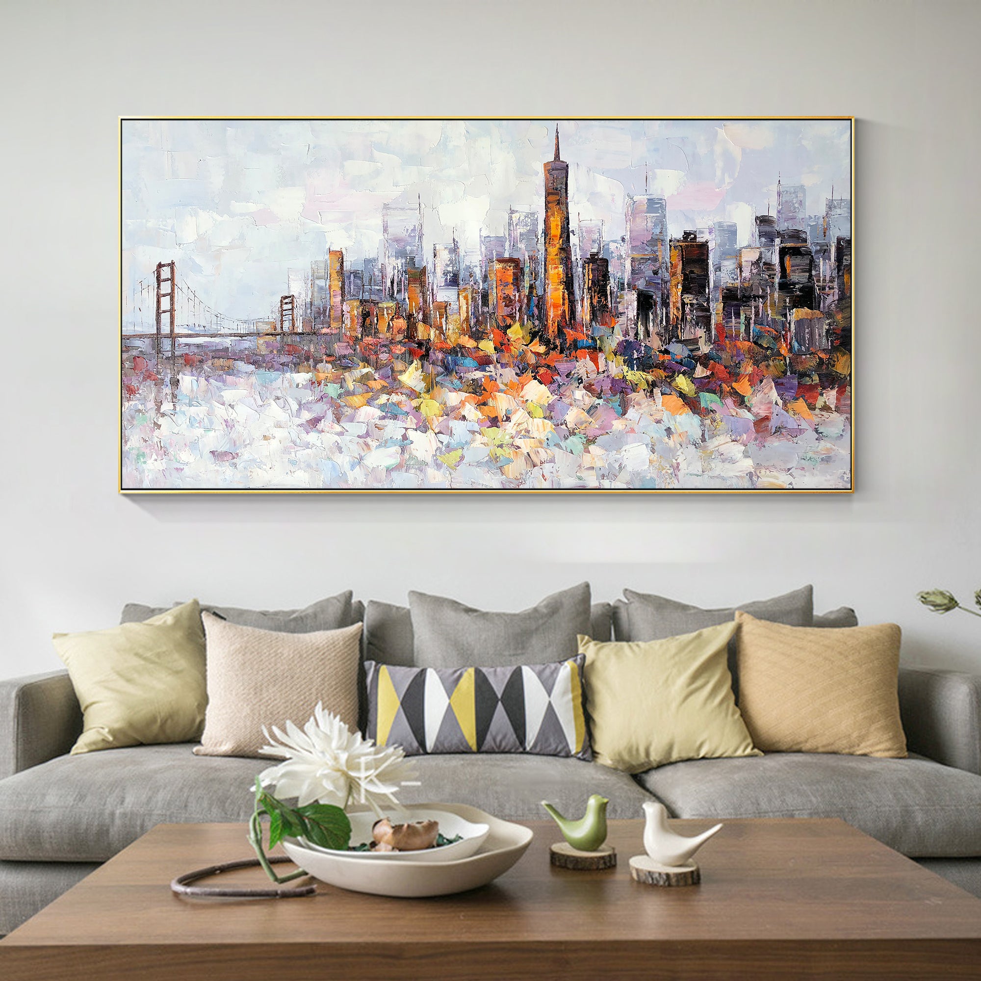 San Francisco  skyline oil paintings