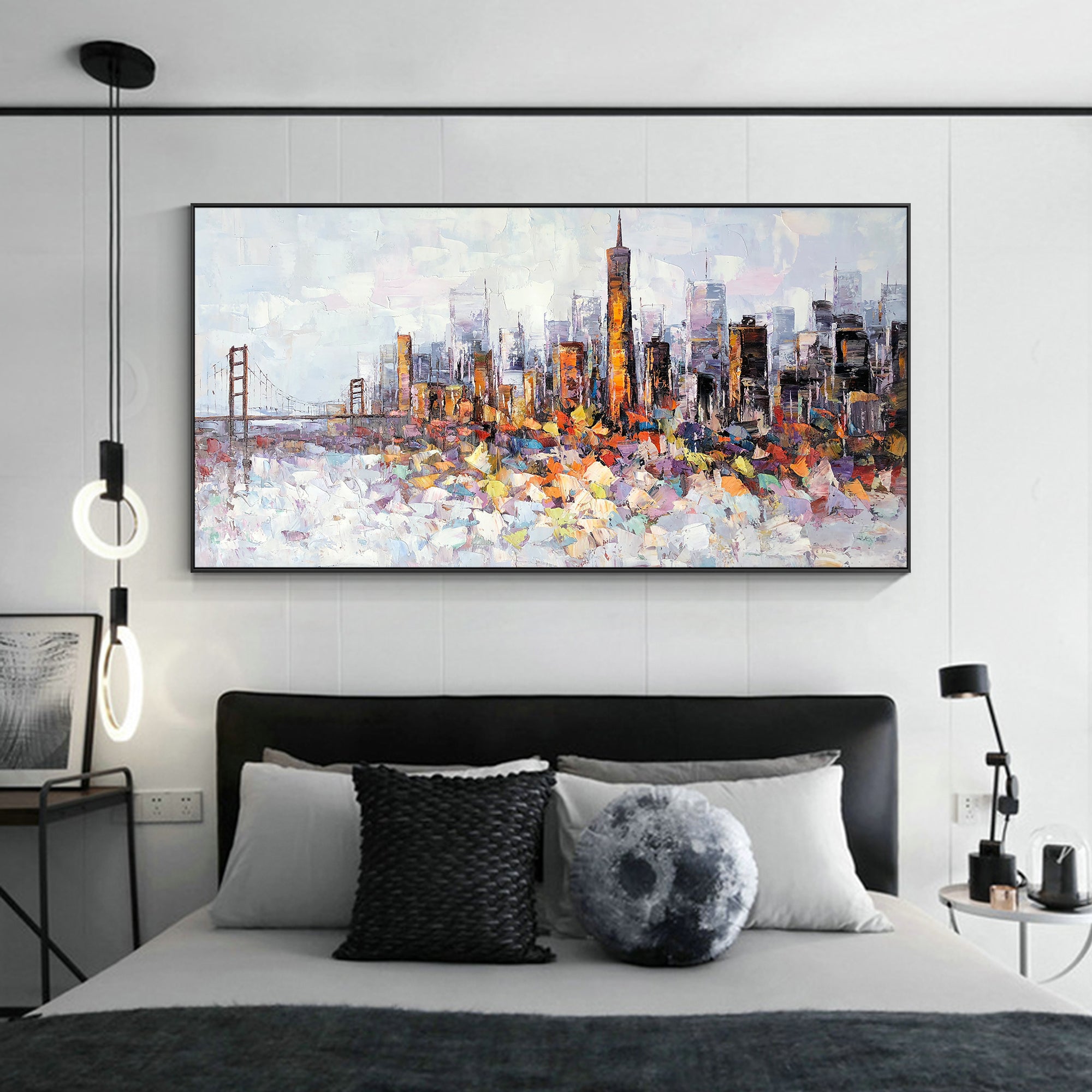 Ölgemälde der Skyline von San Francisco