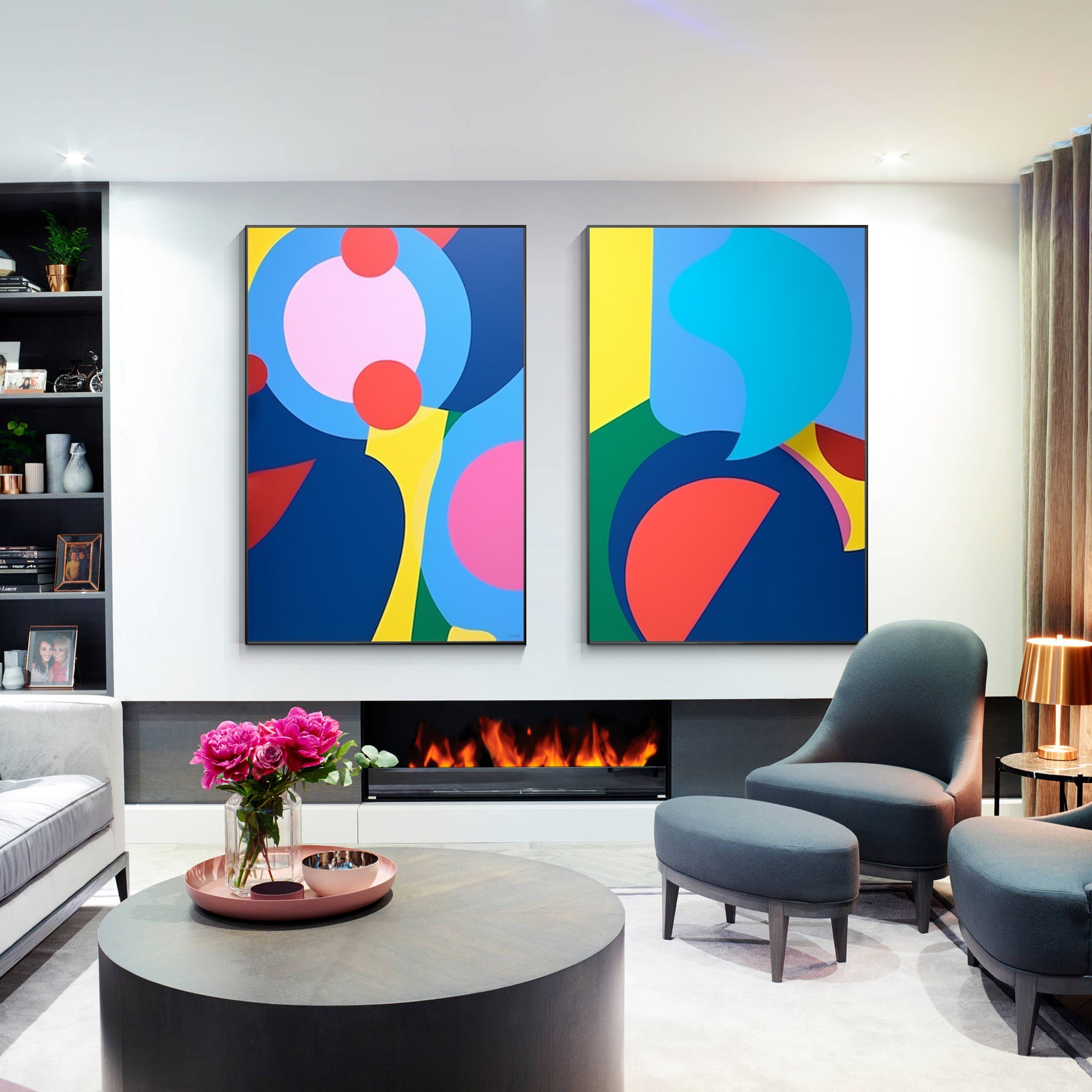 Set of 2 Graffiti Pop Art Painting