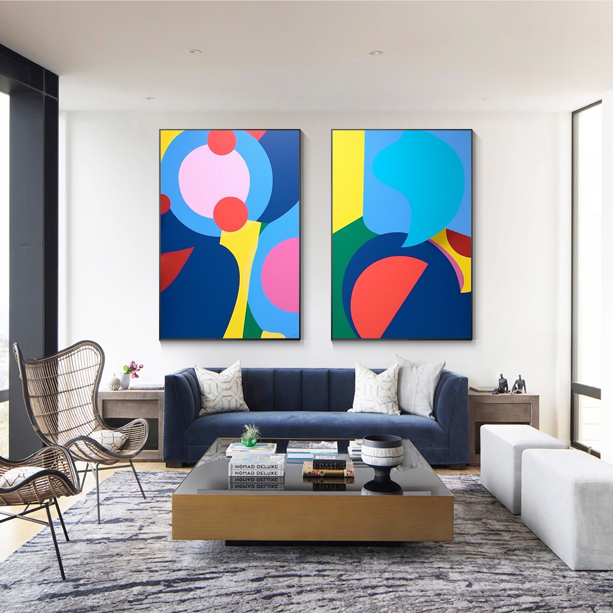 Set of 2 Graffiti Pop Art Painting