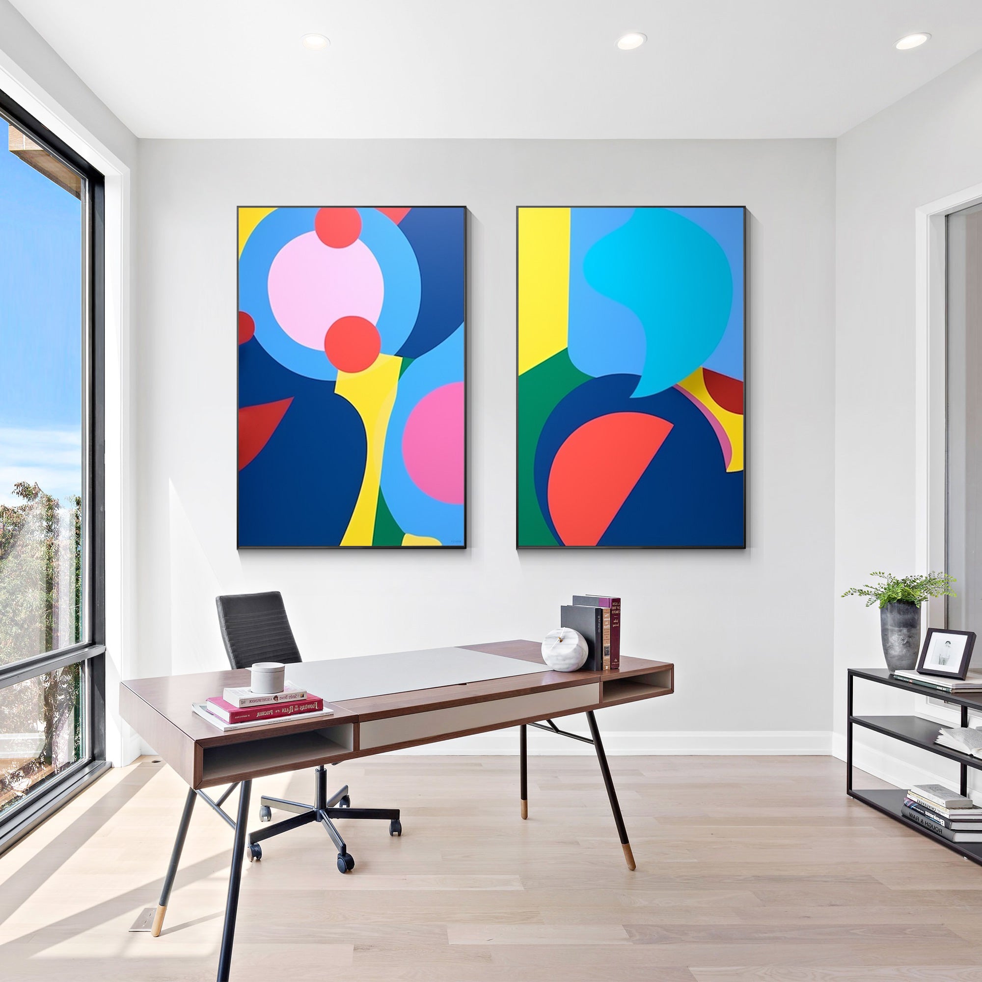 Set of 2 Graffiti Pop Art Painting