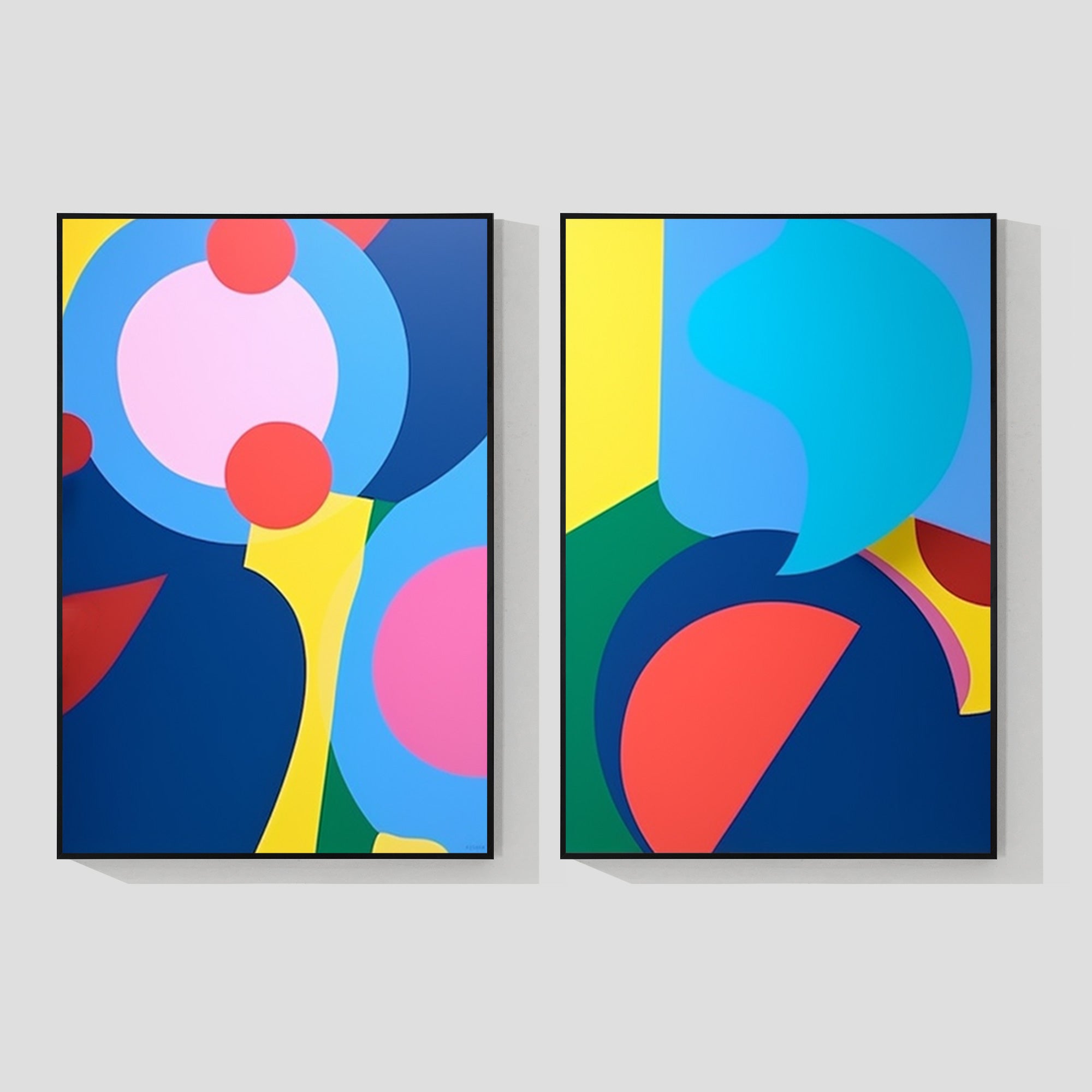 Set of 2 Graffiti Pop Art Painting