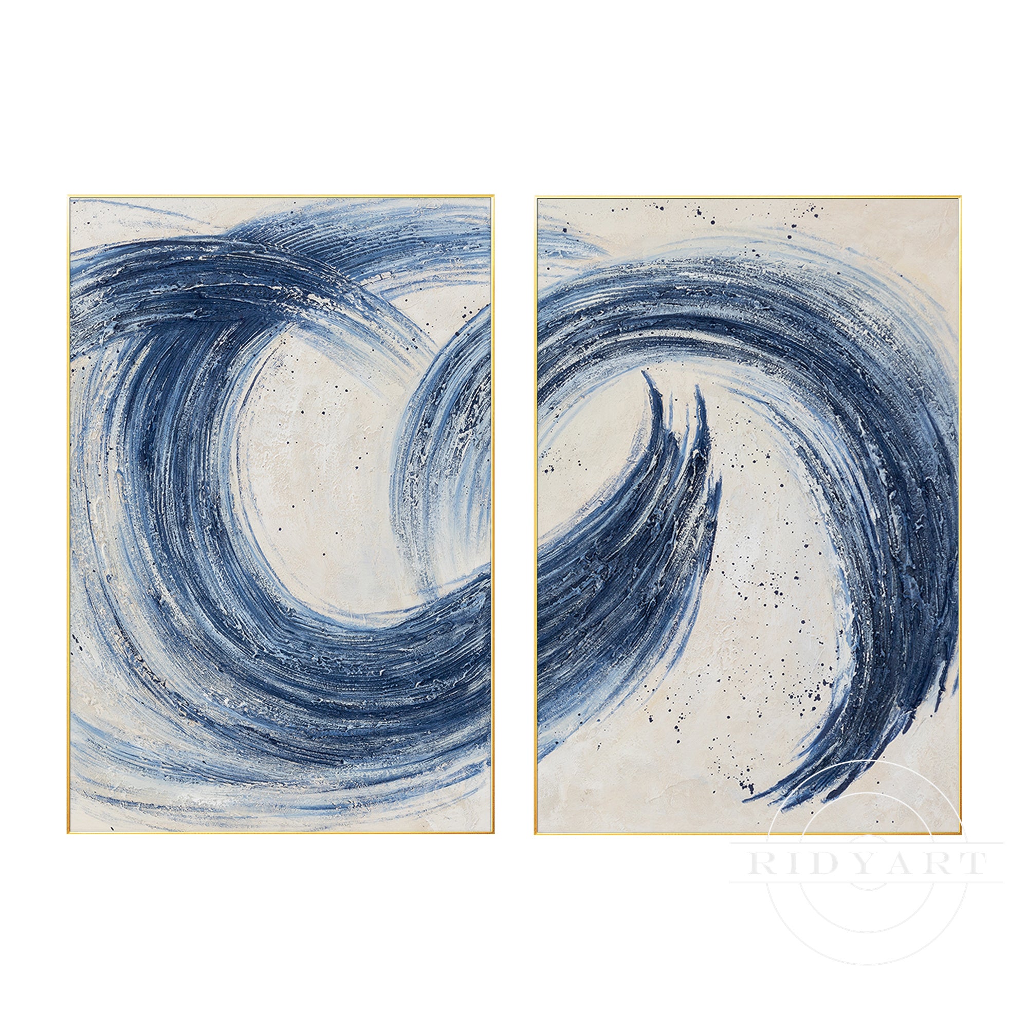 Set of 2 textured Art