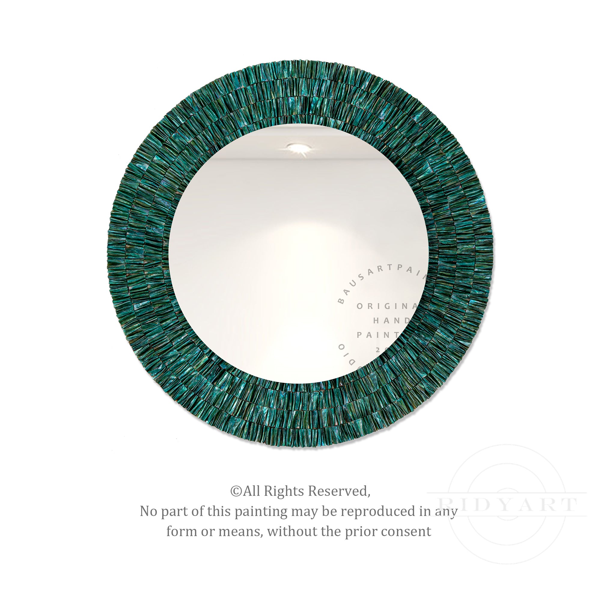 Unique shell and mirror art for stylish interiors