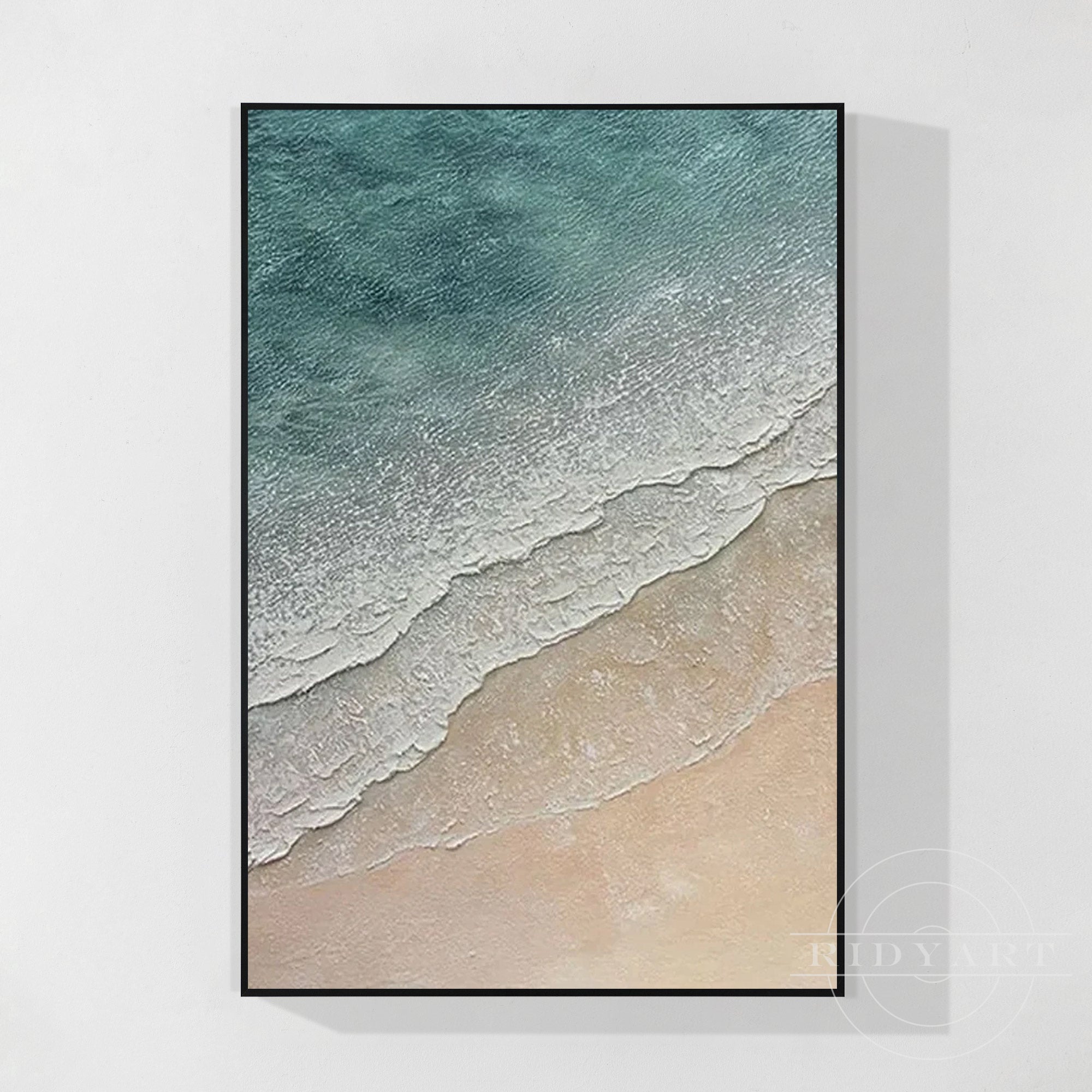 Coastal Beach Oil Painting On Canvas
