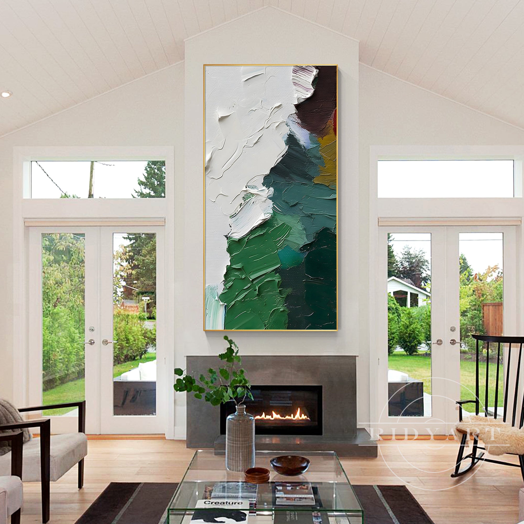 Textured abstract art for bedroom, living room, and entryway