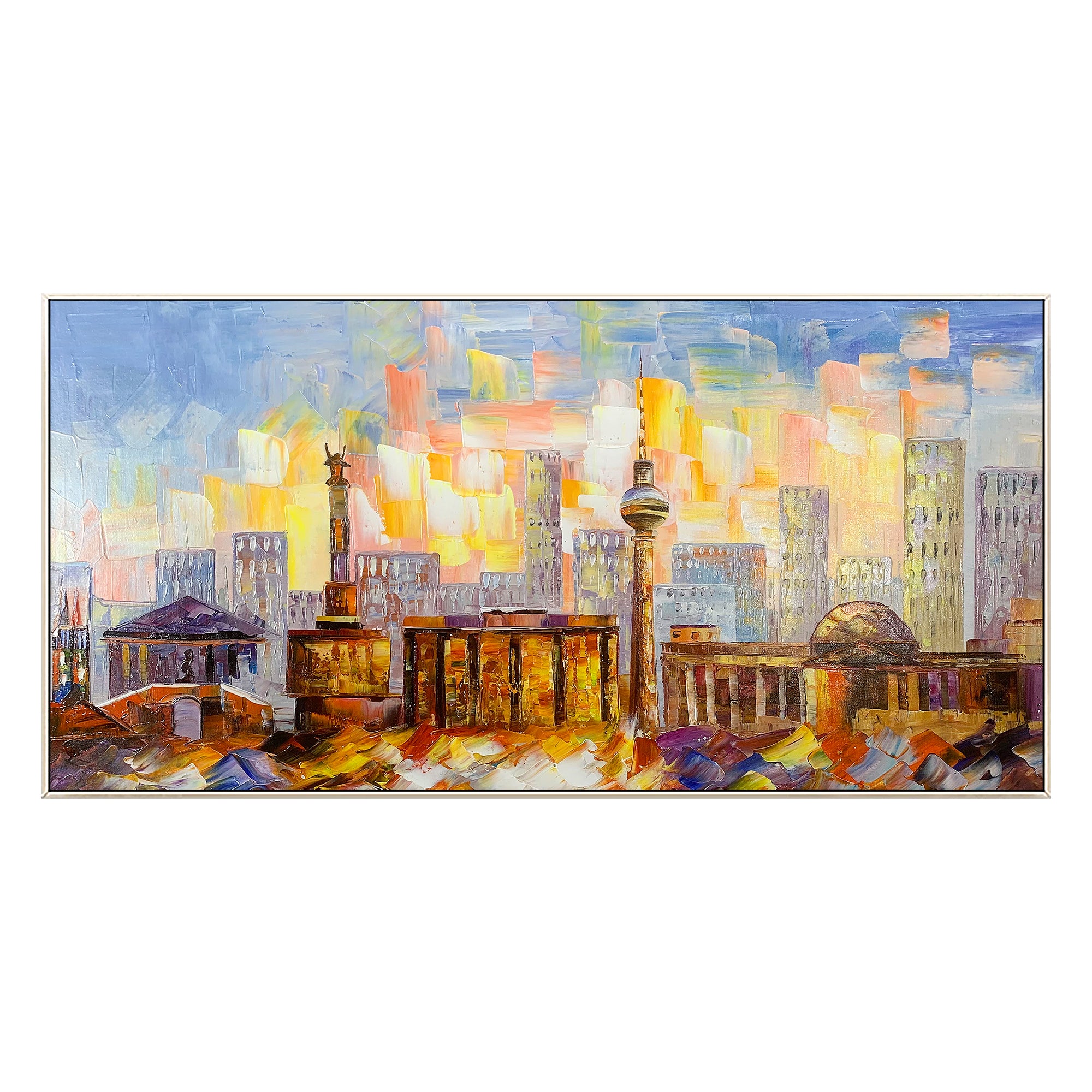 Berlin Skyline Oil Painting