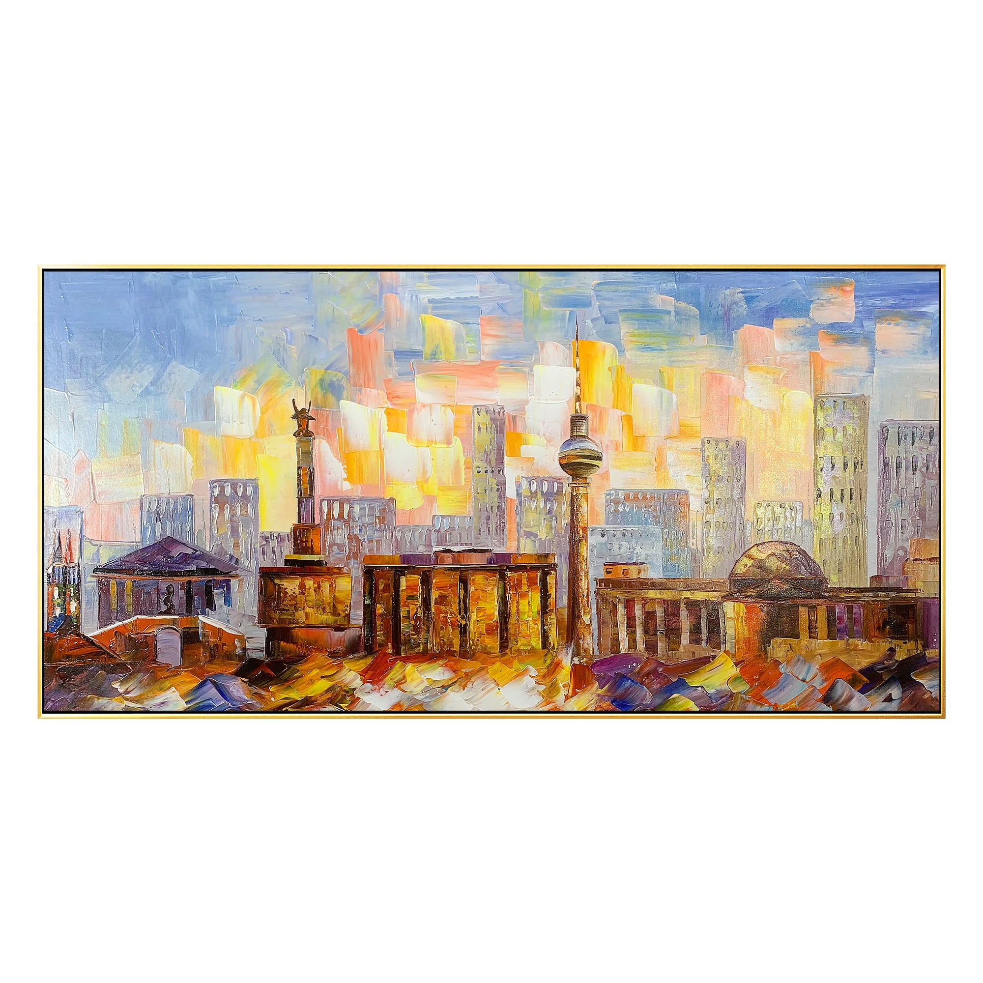 Berlin Skyline Oil Painting