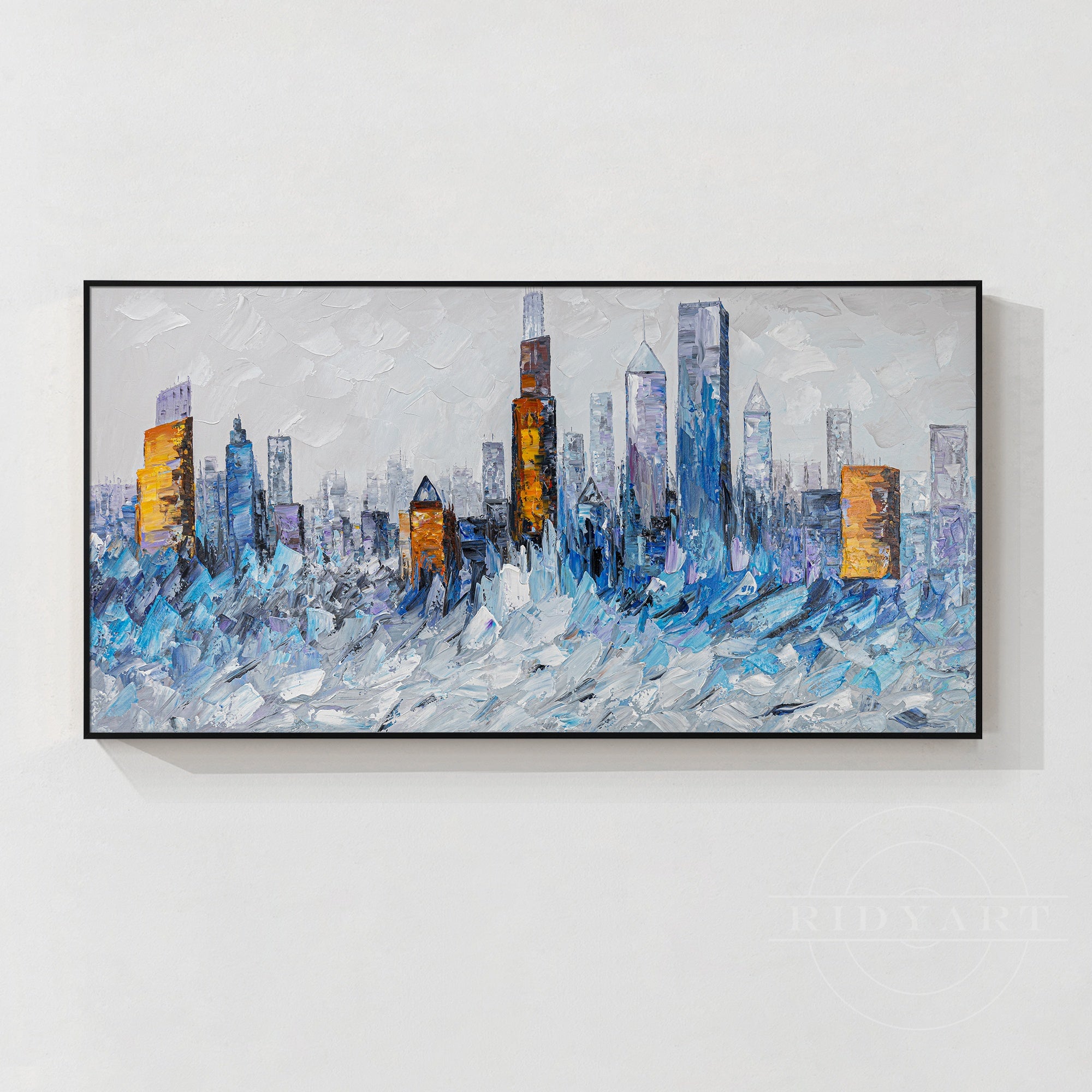 Ölgemälde „Skyline von New York“