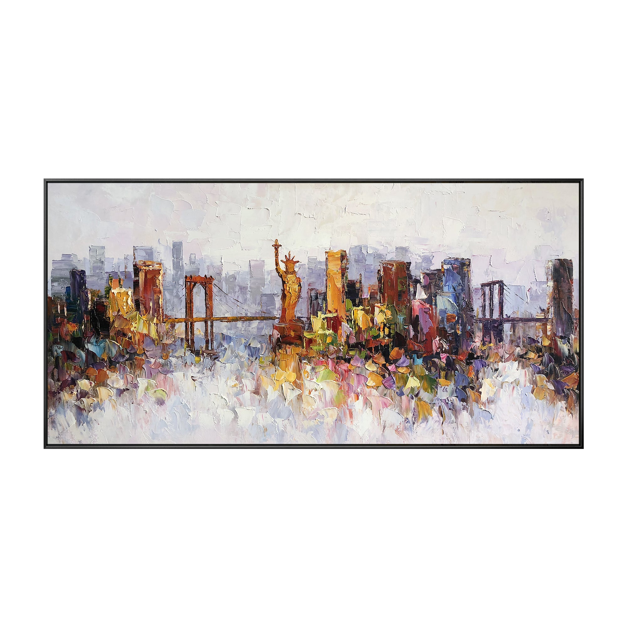 New York skyline oil painting