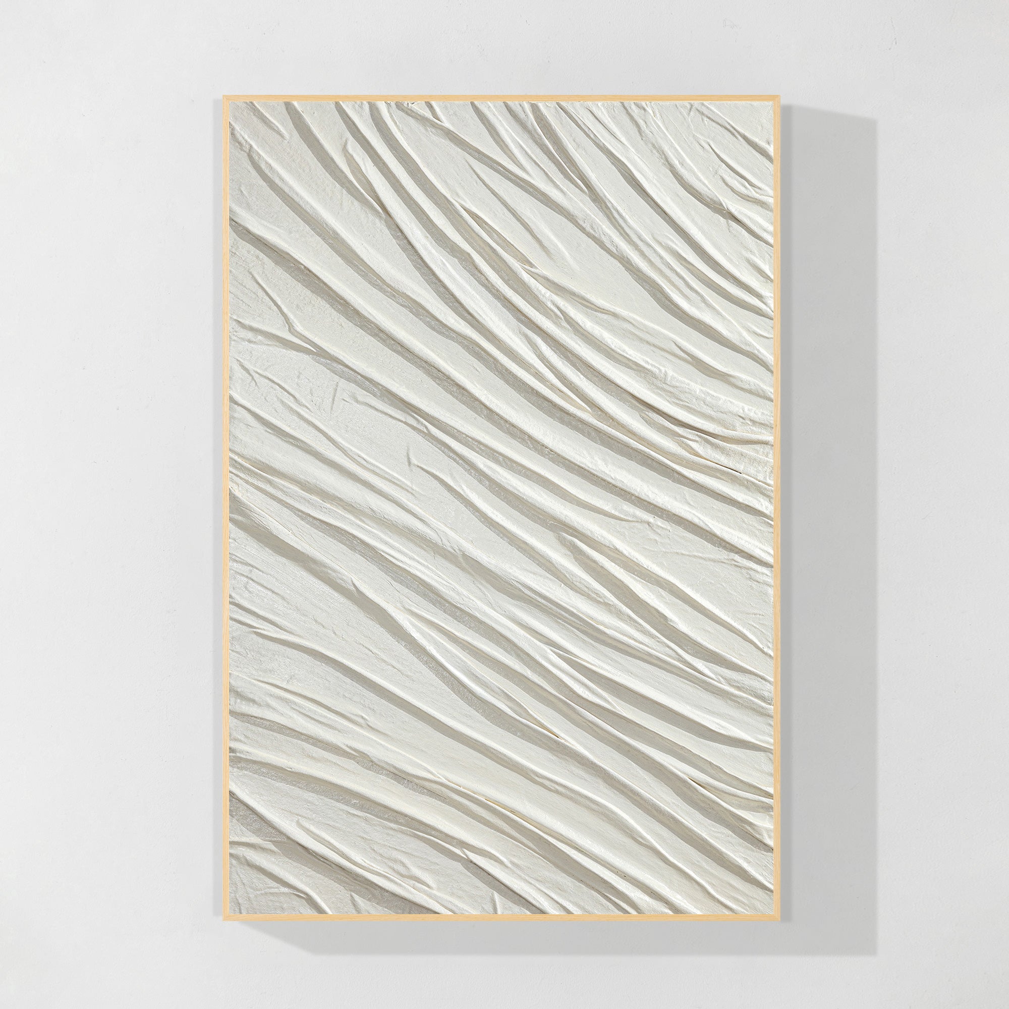 White Textured Minimalist Wall Art