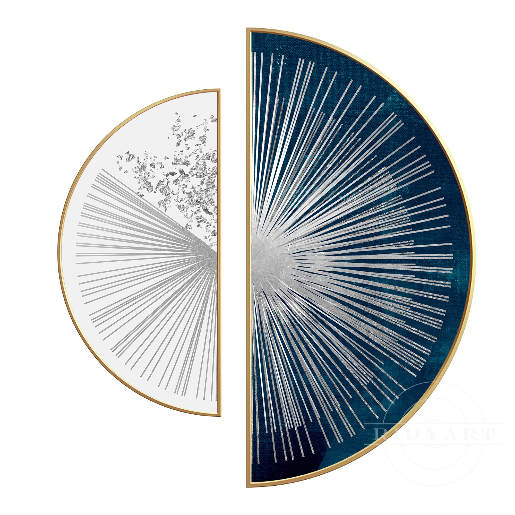 Navy blue Sliver Wall Art