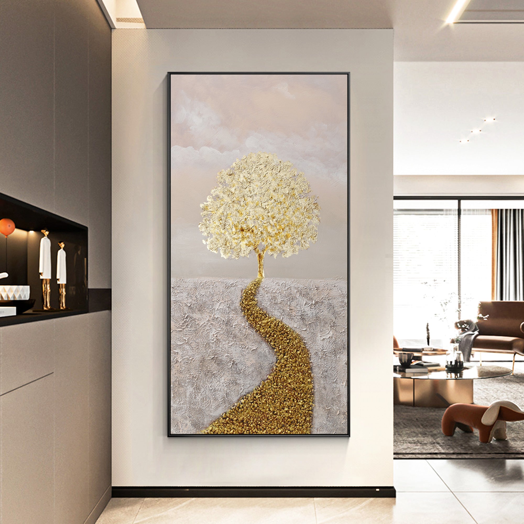 Gold Tree Painting Gold Leaf Painting