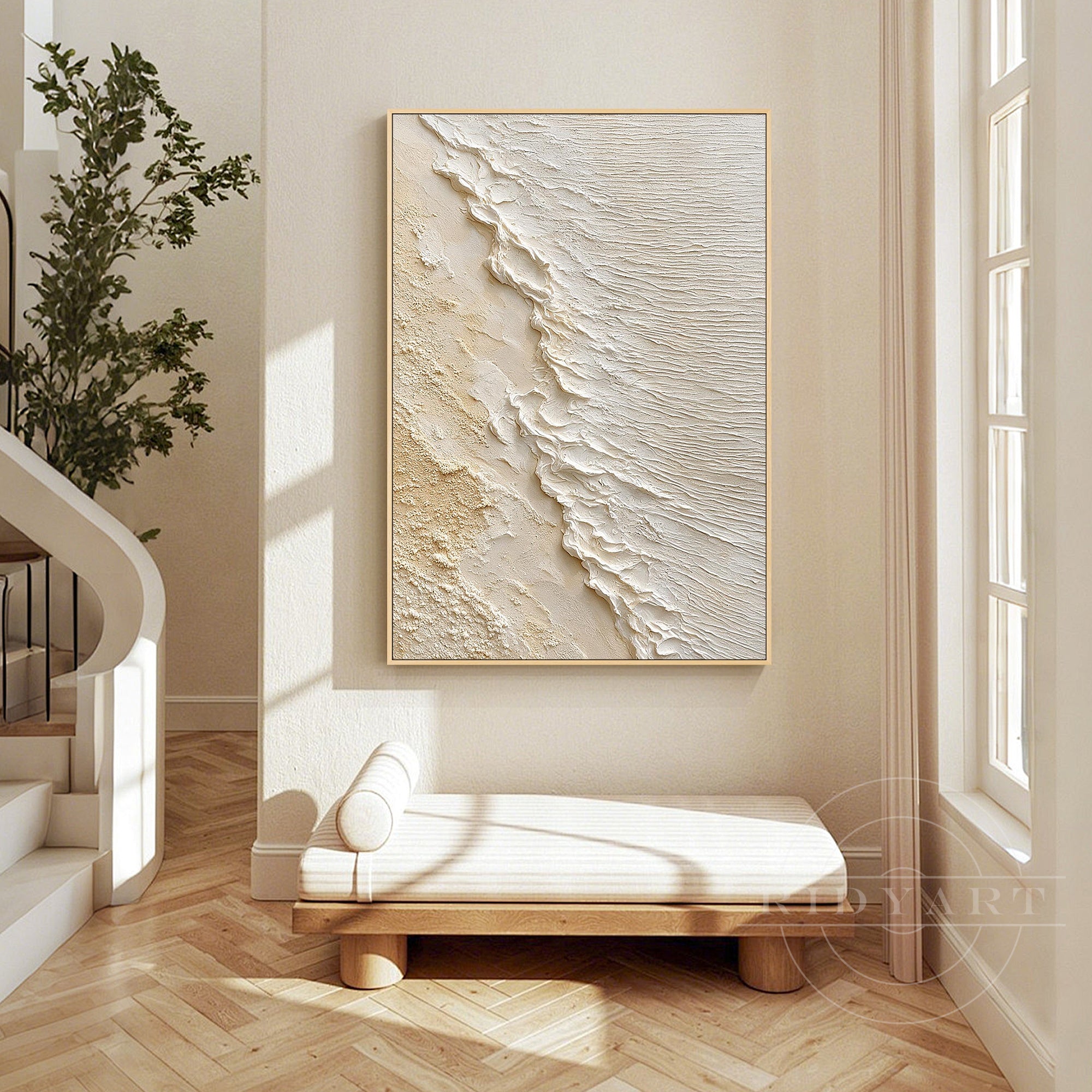 Ivory coastal textured art