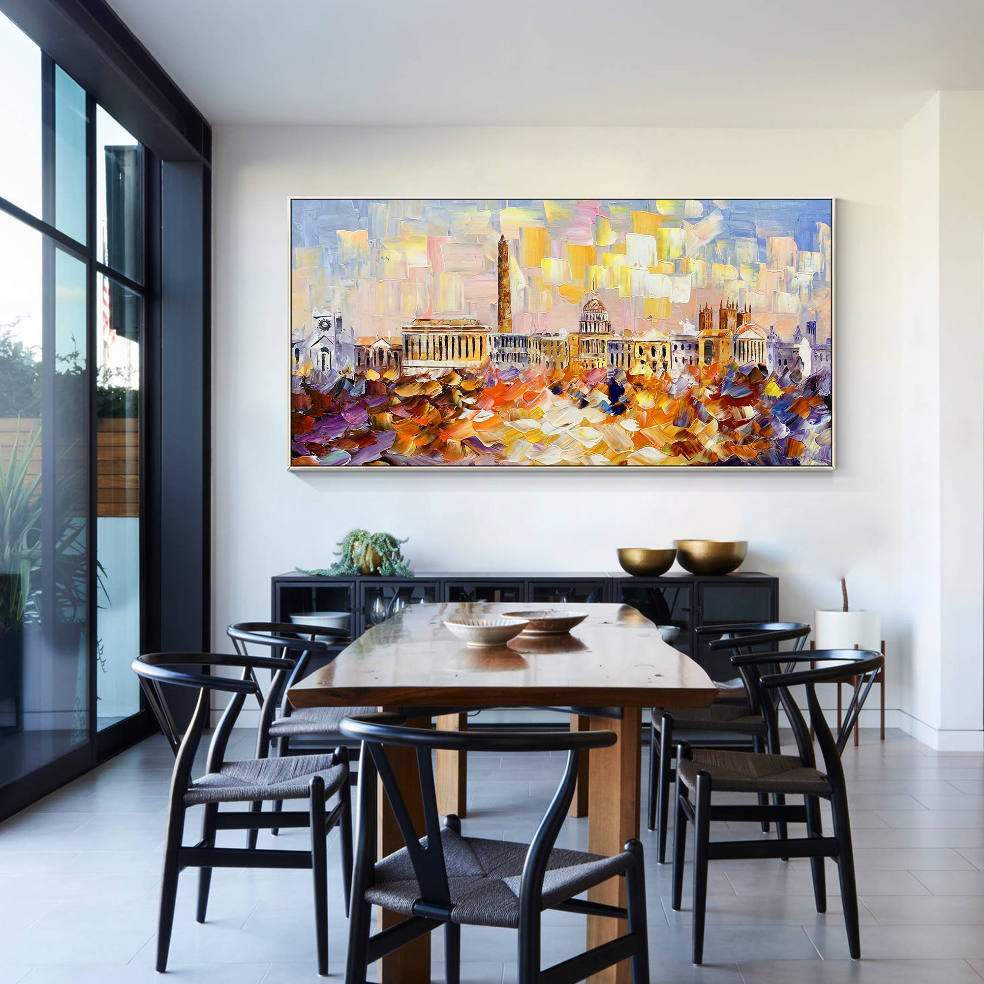 Washington DC skyline original painting