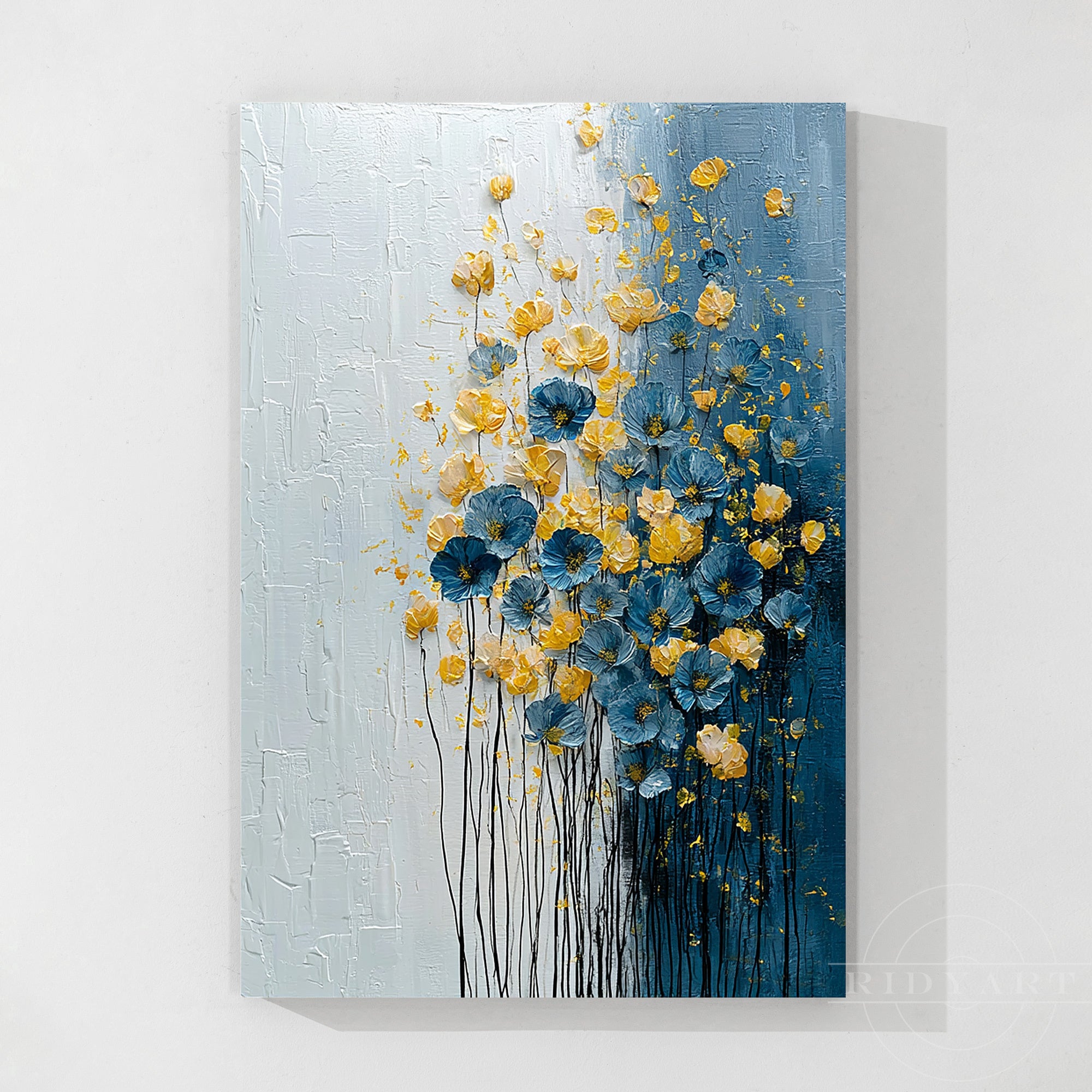 Nástěnná dekorace s květinami_7art041