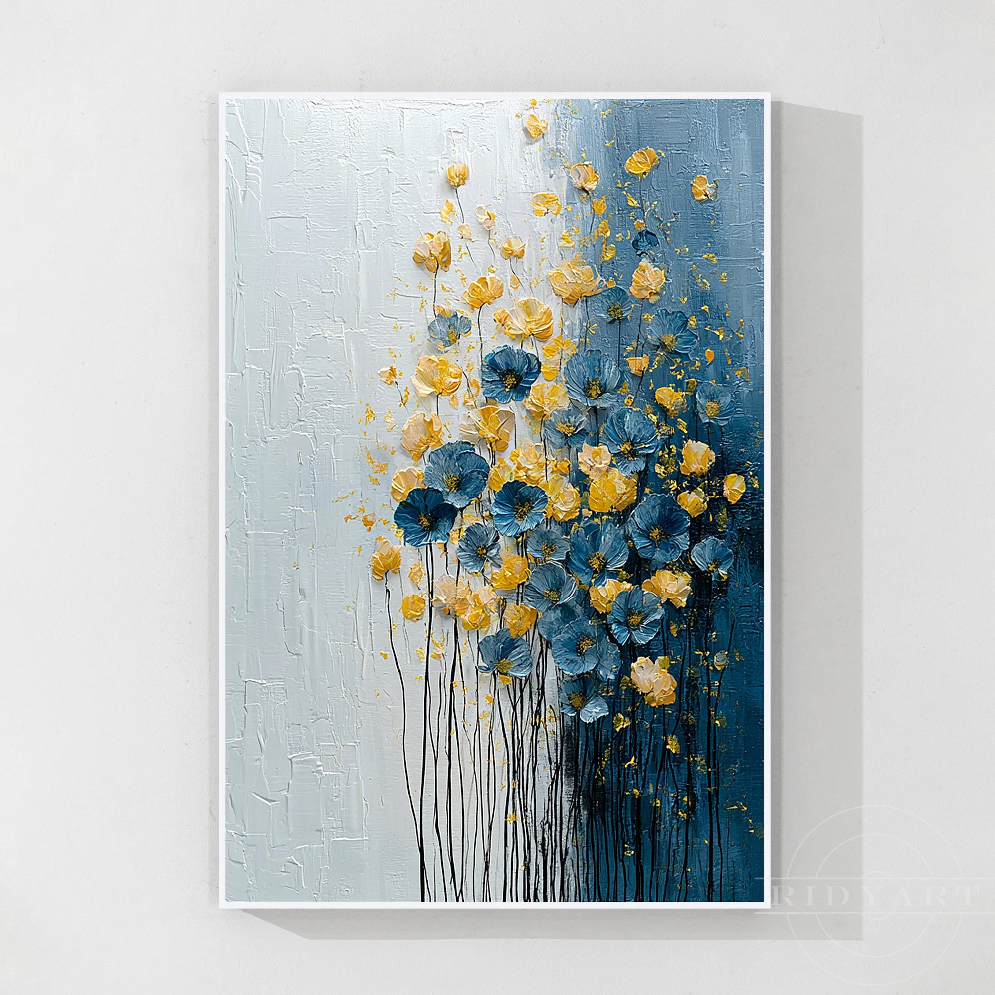 Nástěnná dekorace s květinami_7art041