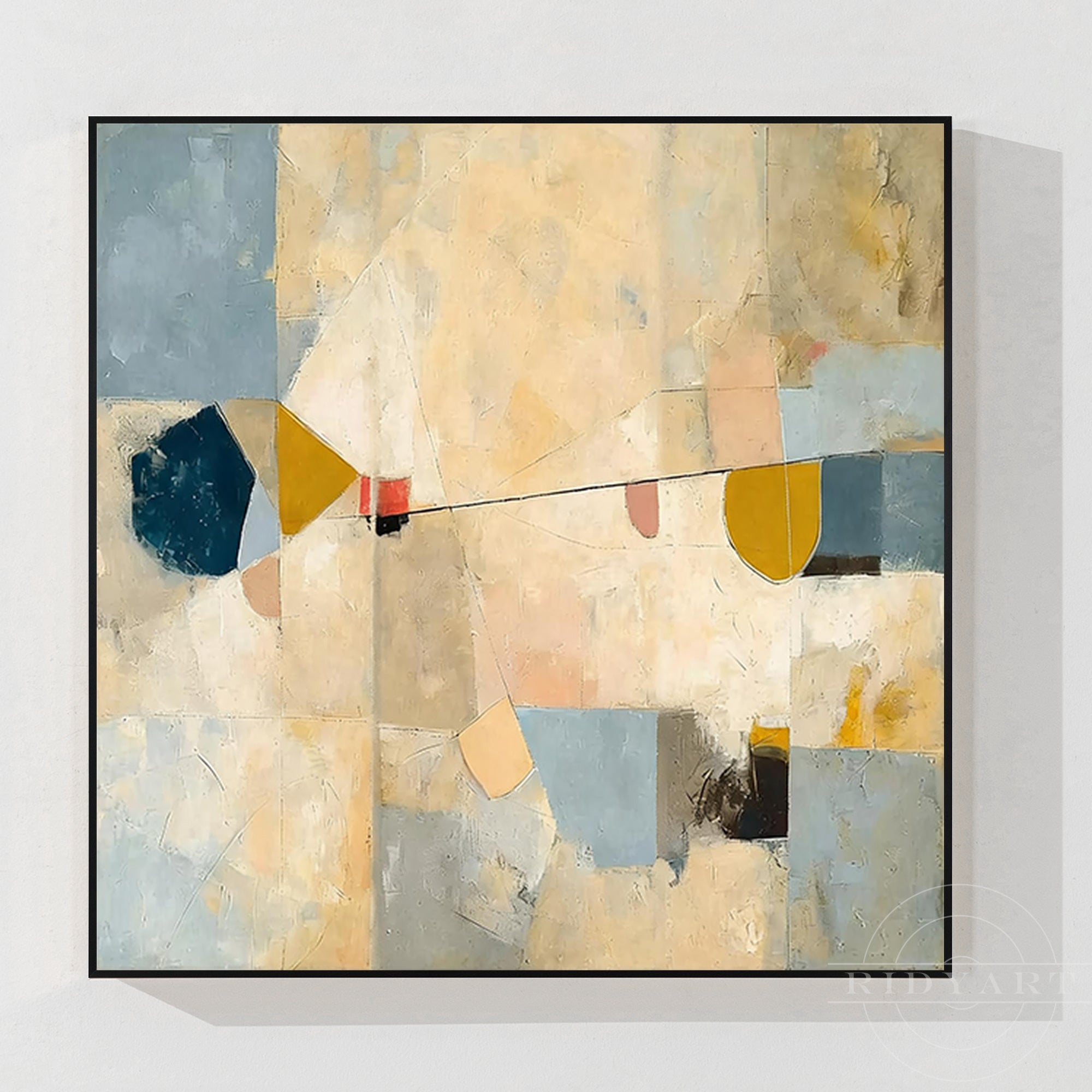 لوحة جدارية تجريدية_7art043