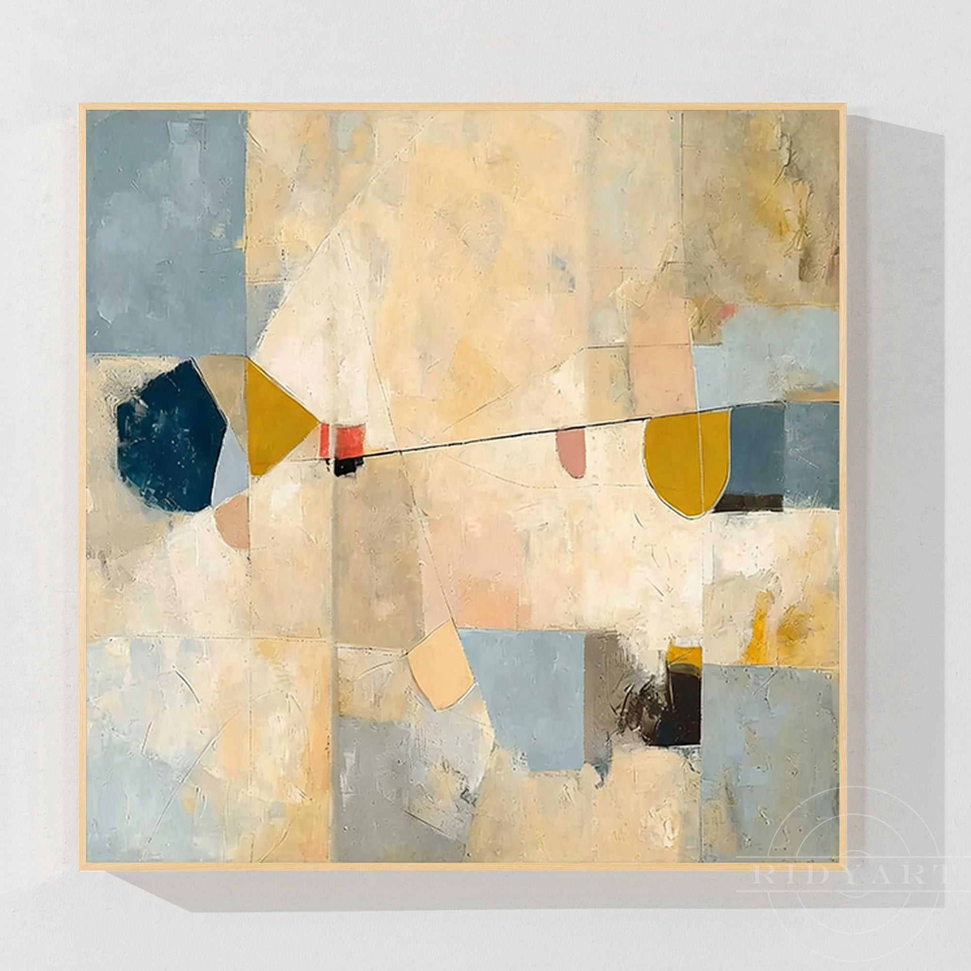 لوحة جدارية تجريدية_7art043