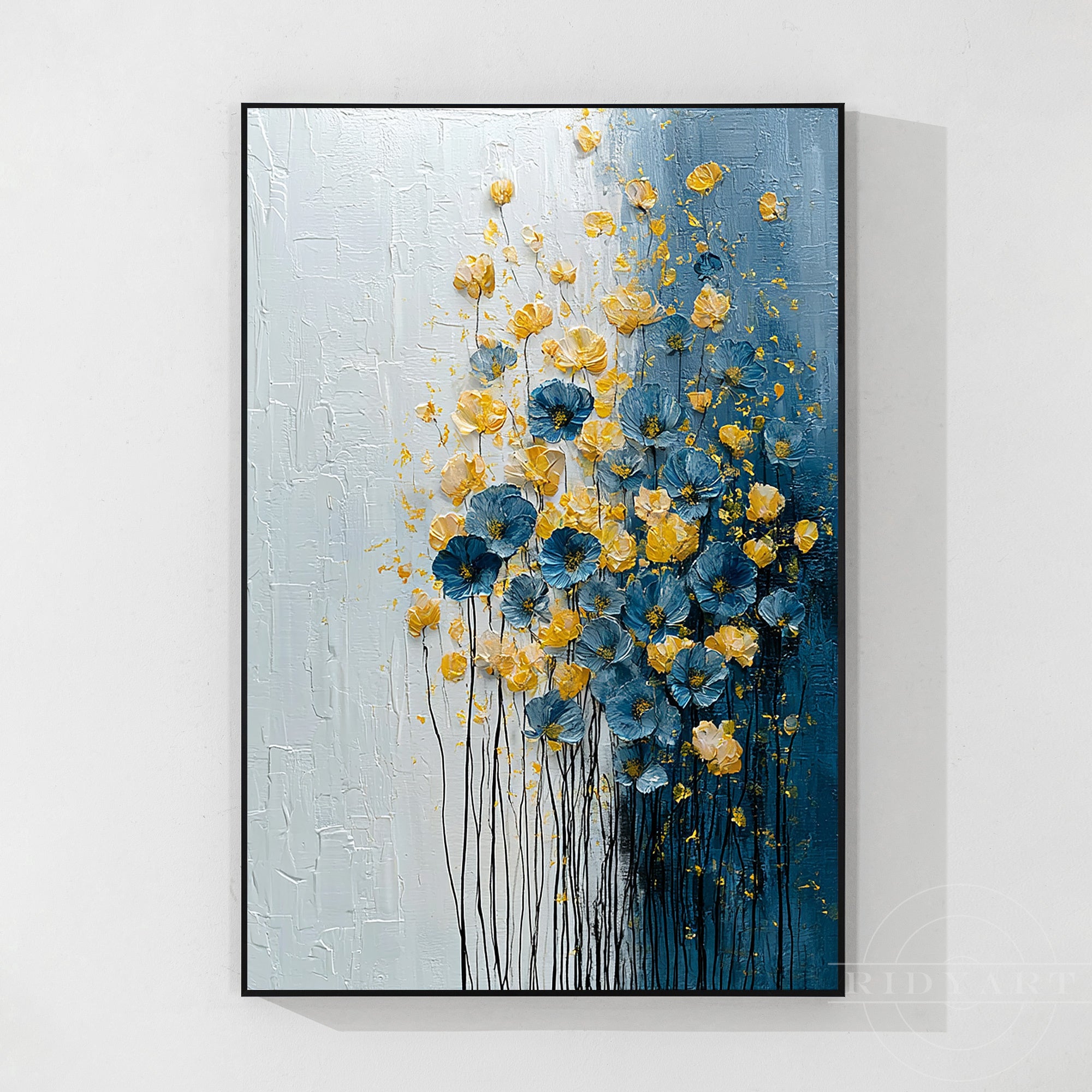 Nástěnná dekorace s květinami_7art041