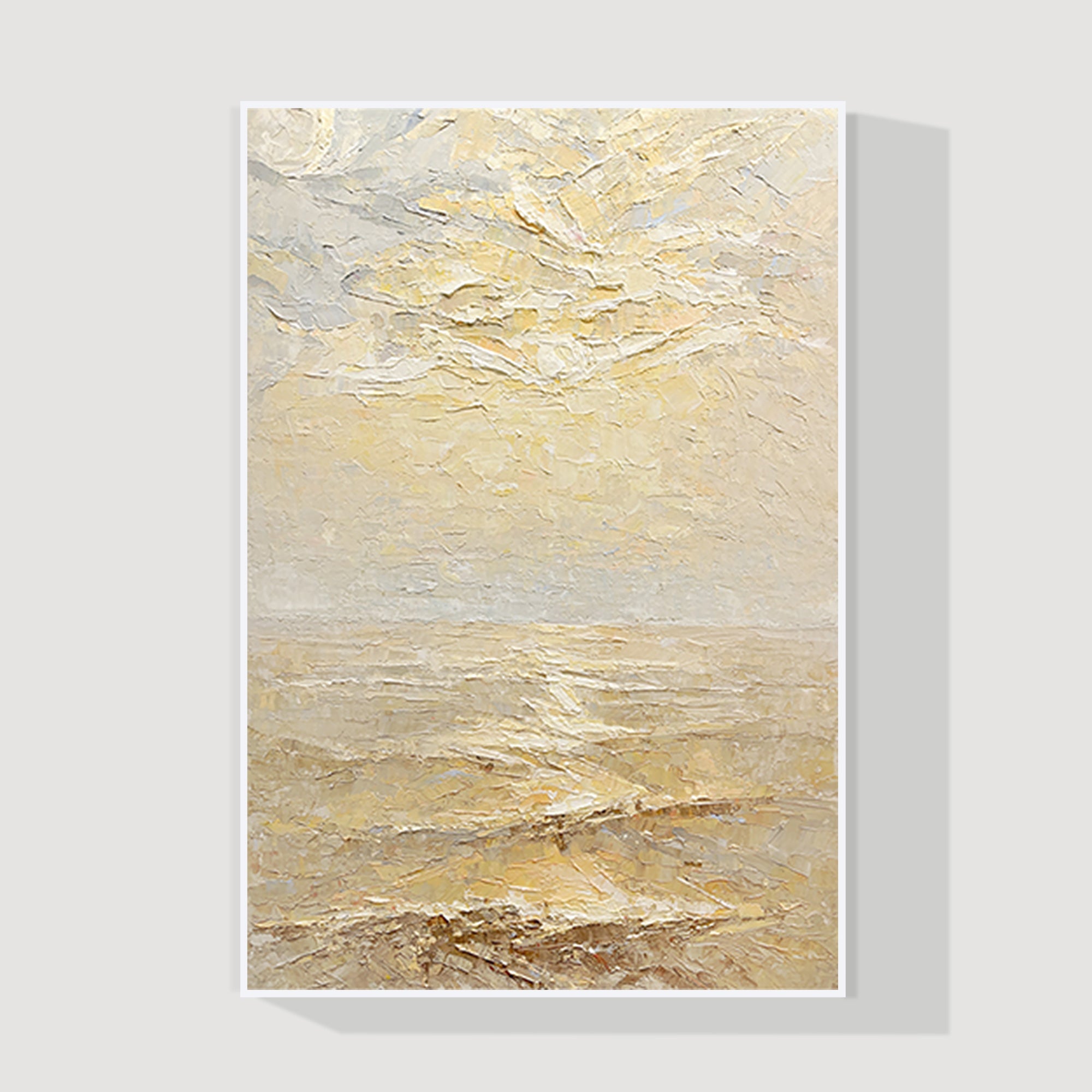 Abstract blue canvas wall art