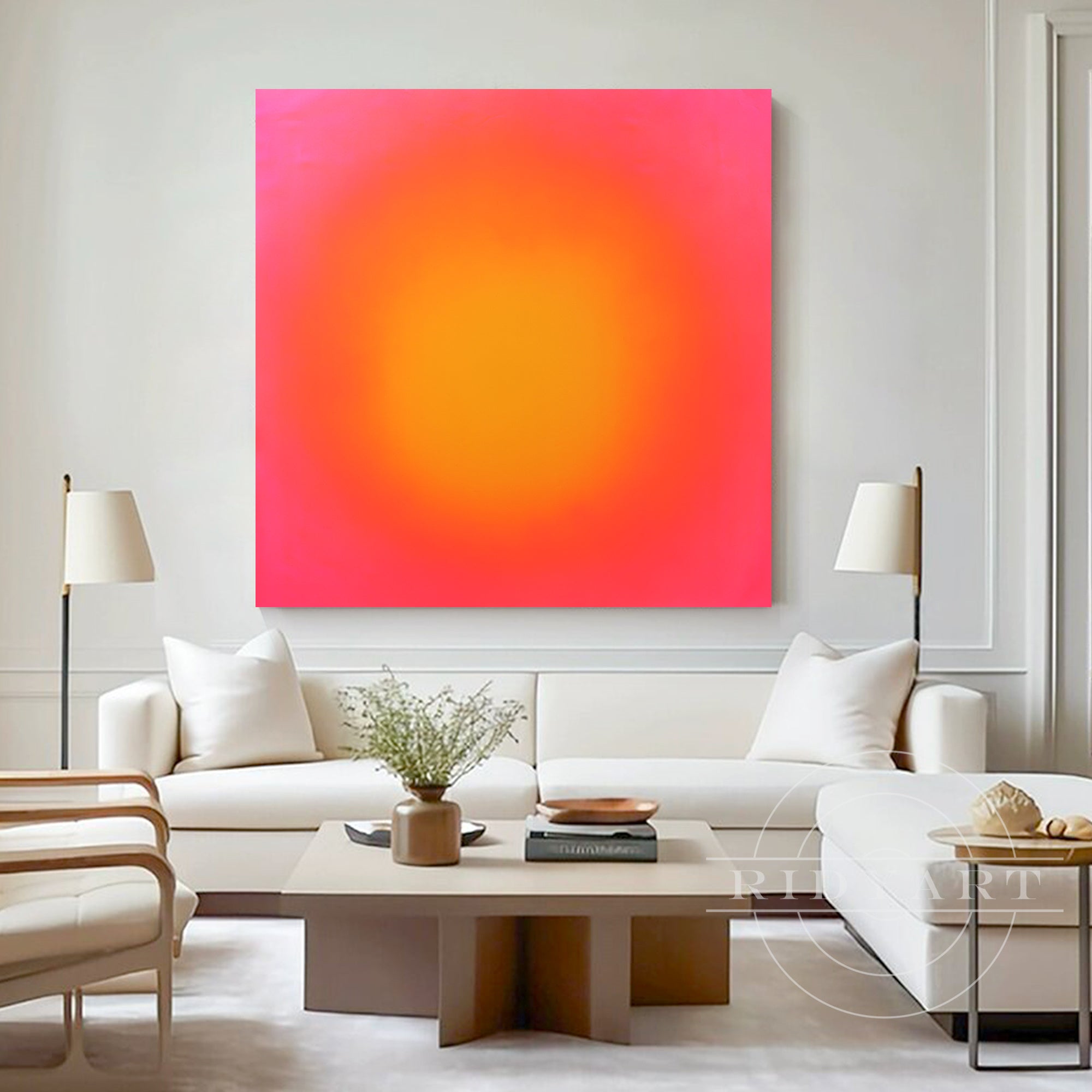 Modern abstract gradient artwork for home or office decoration