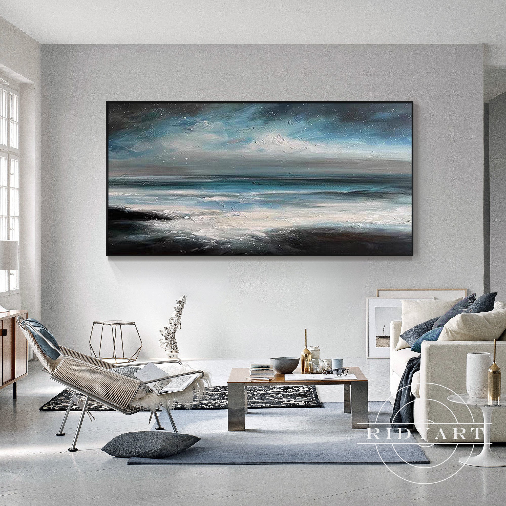 modern landscape wall decor for living room