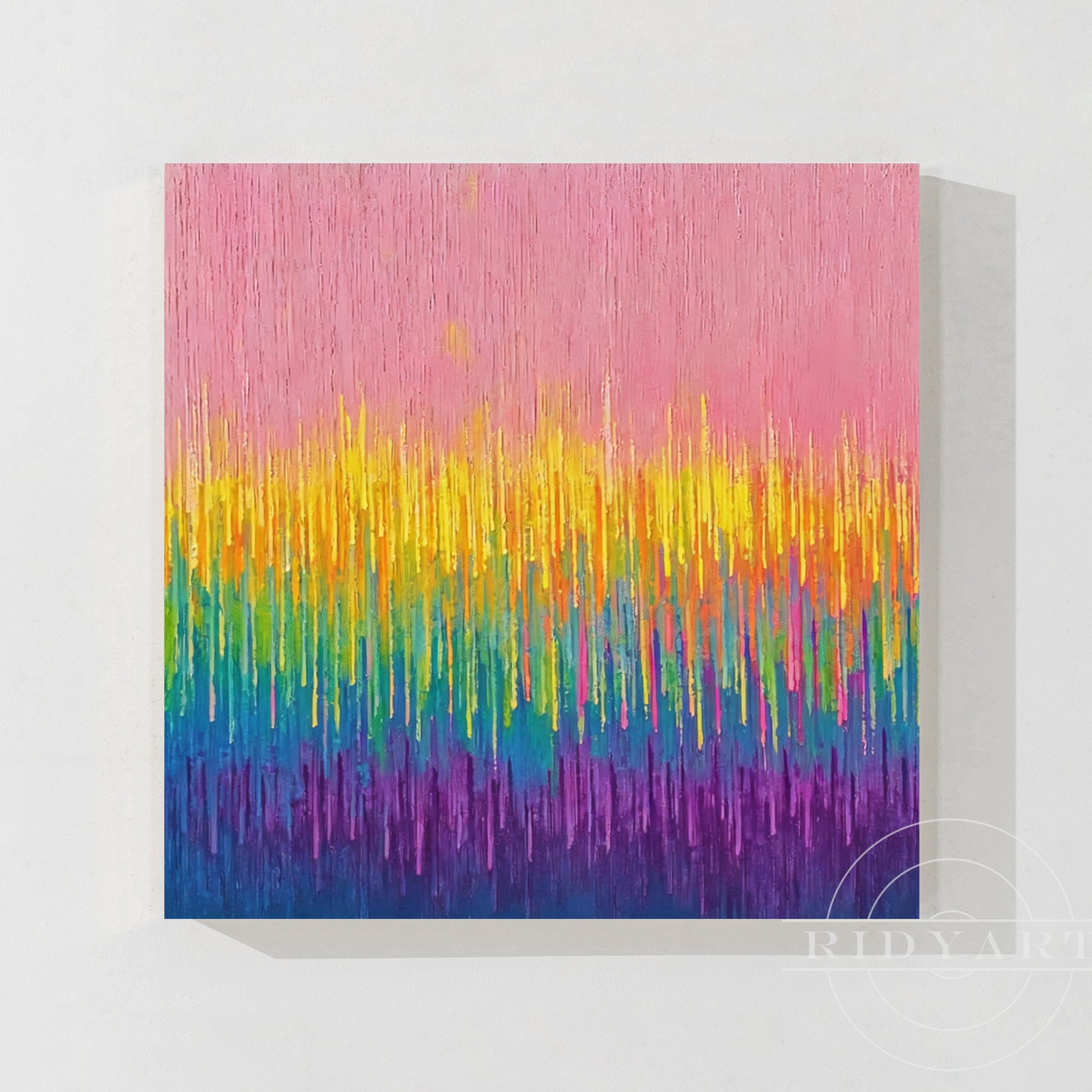 Pink abstrakte Wandkunst BA0954