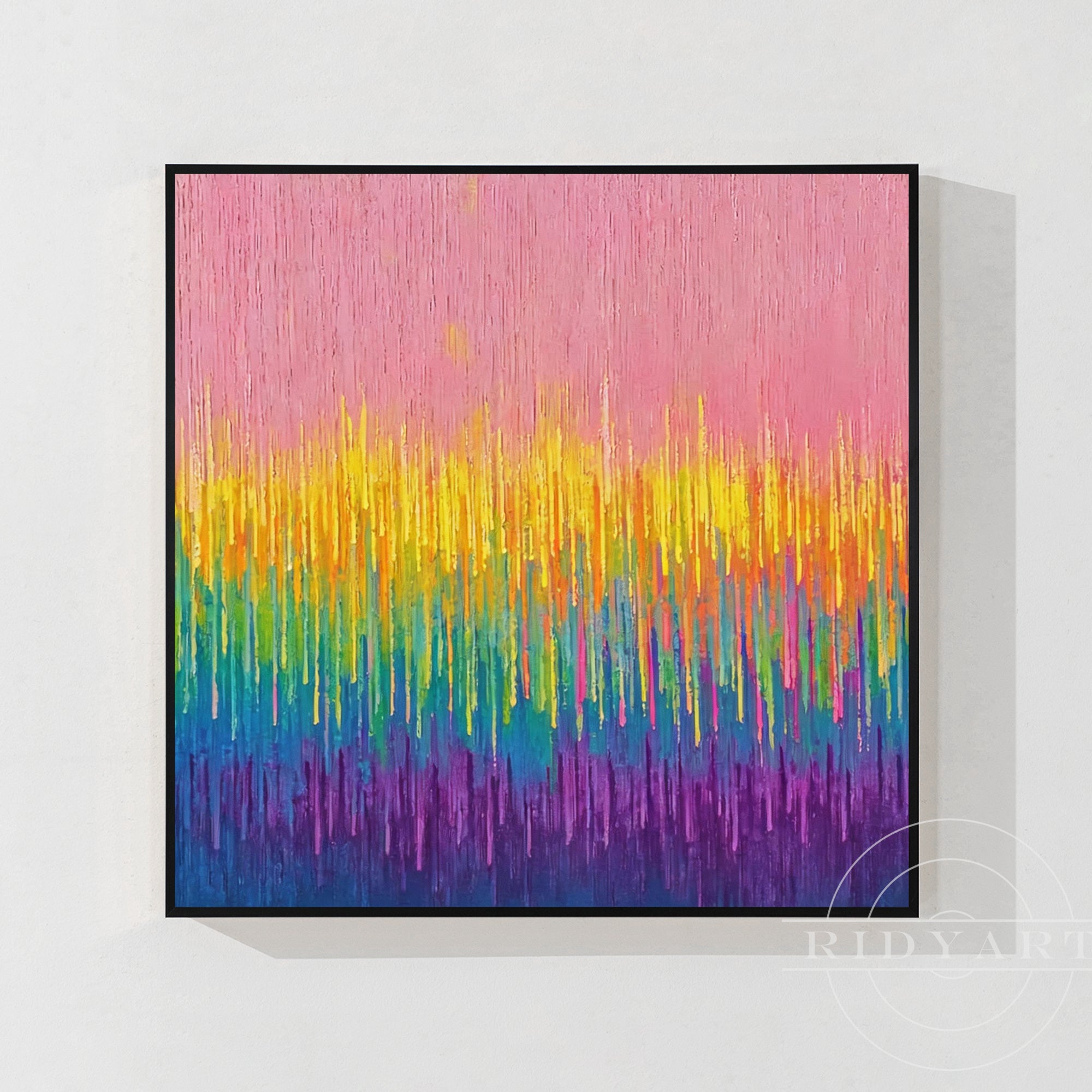 Pink abstrakte Wandkunst BA0954