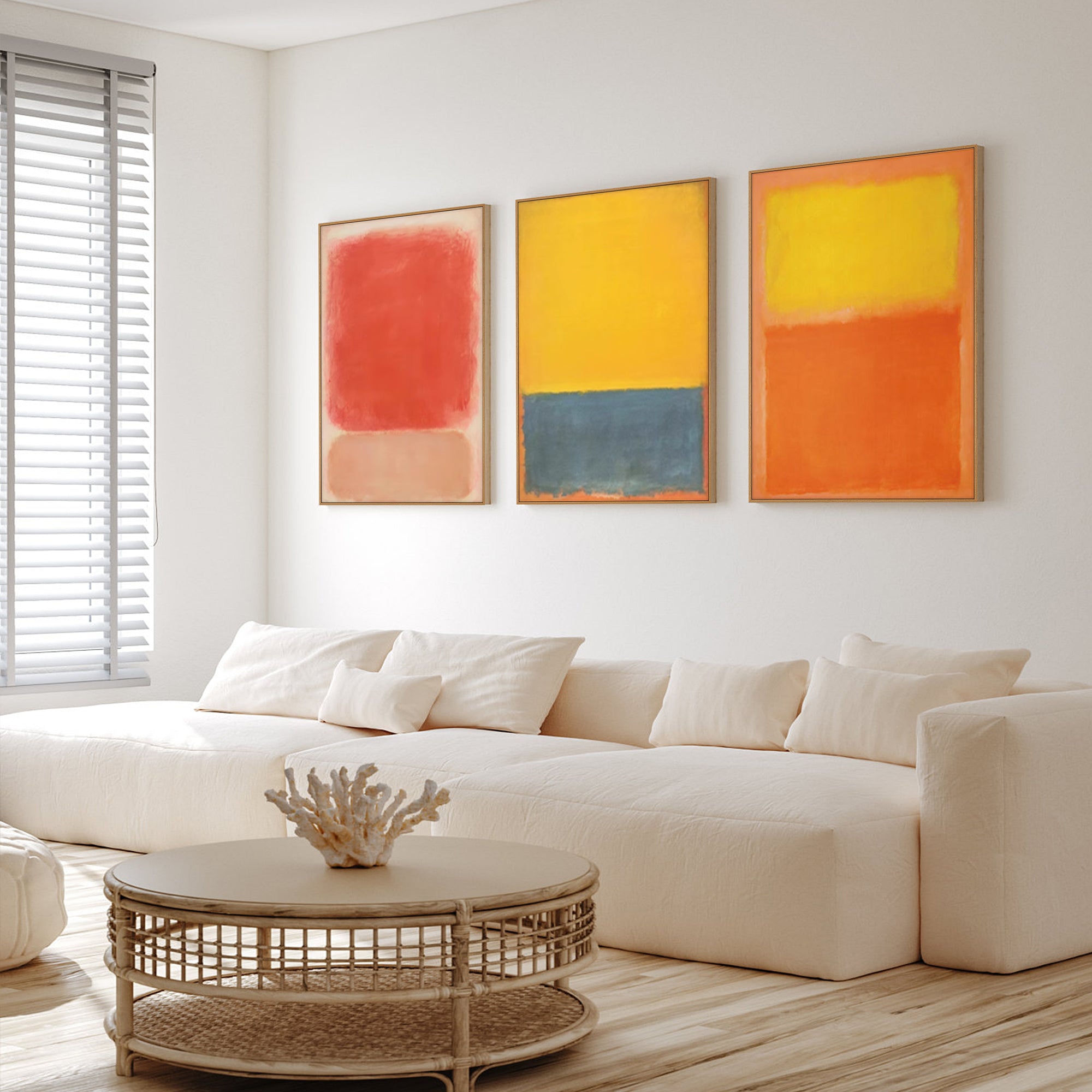 rothko inspired color field canvas large wall decor