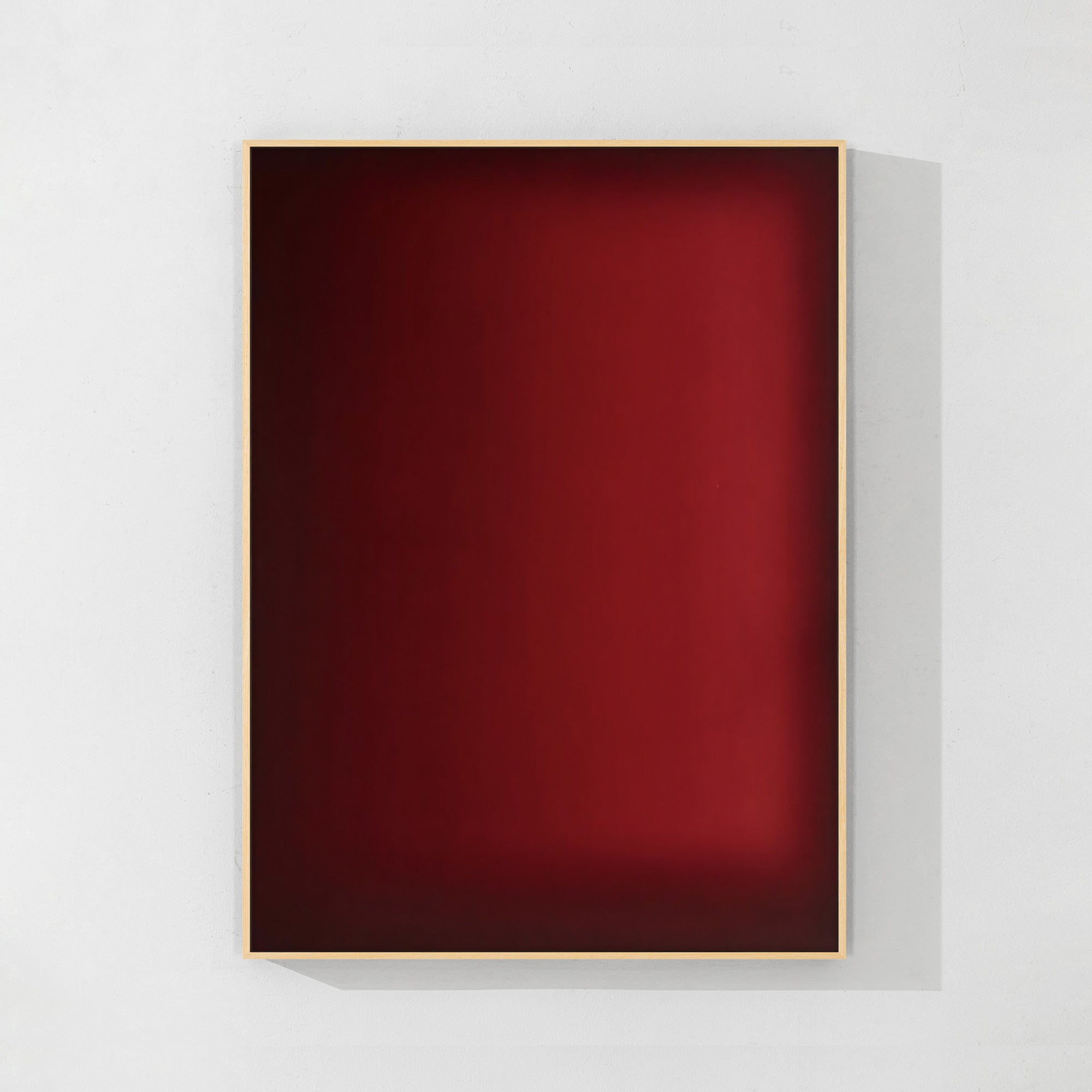 Burgundy red gradient canvas art modern ombre wall decor