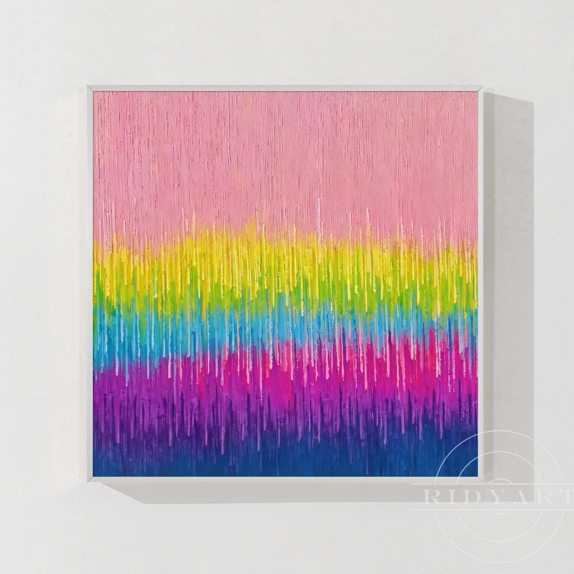 Arte da parete astratta rosa BA0951