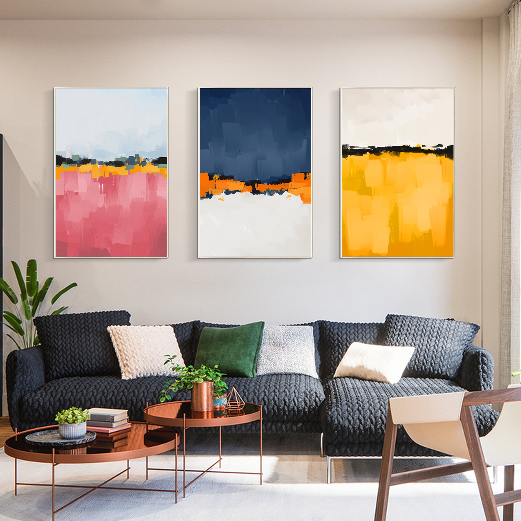 Set of 3 Abstract painting