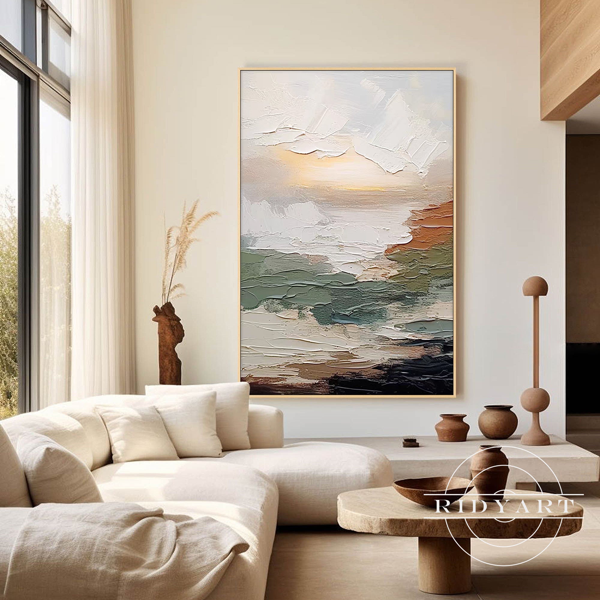 Large wabi sabi style wall decor