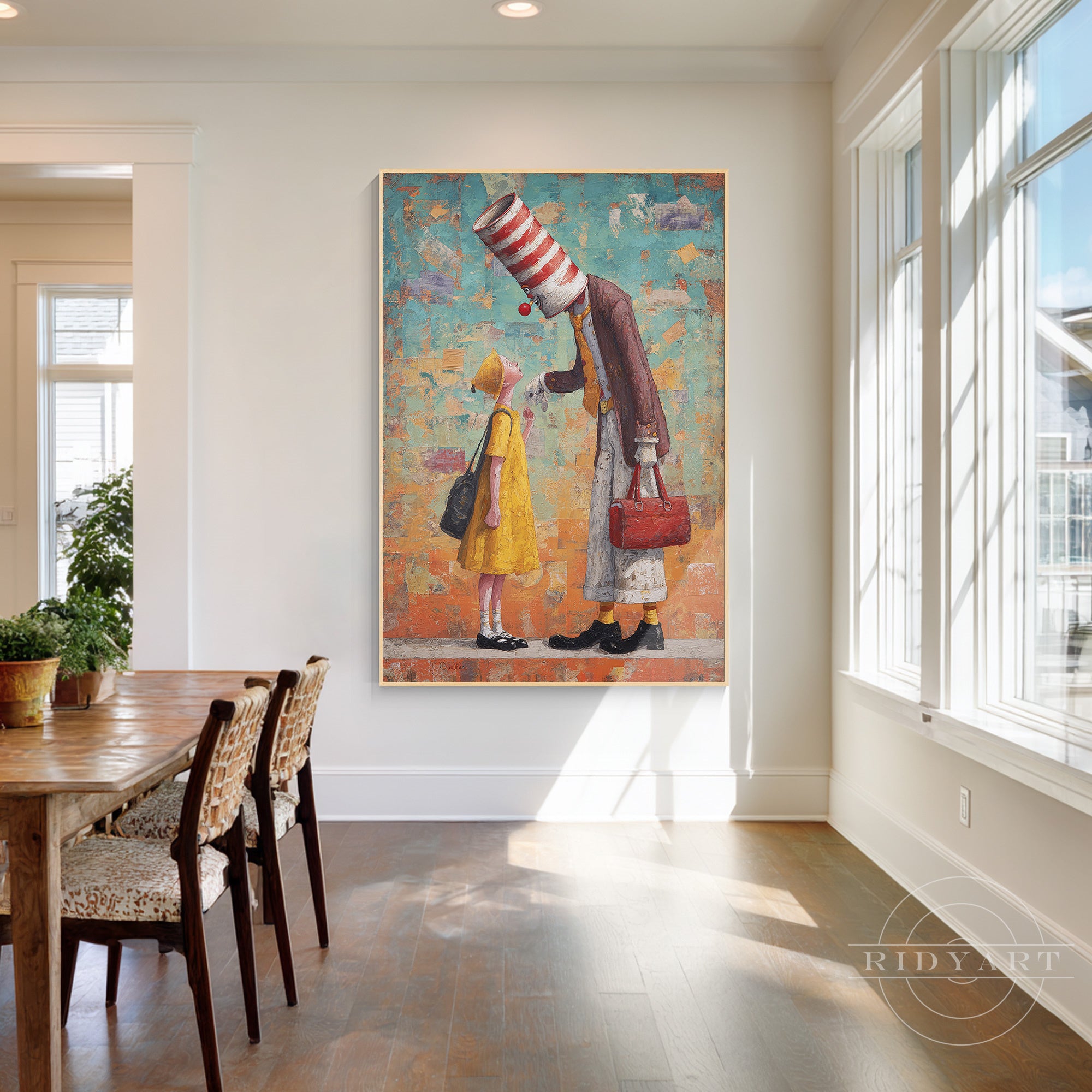 warm family wall art emotional canvas painting