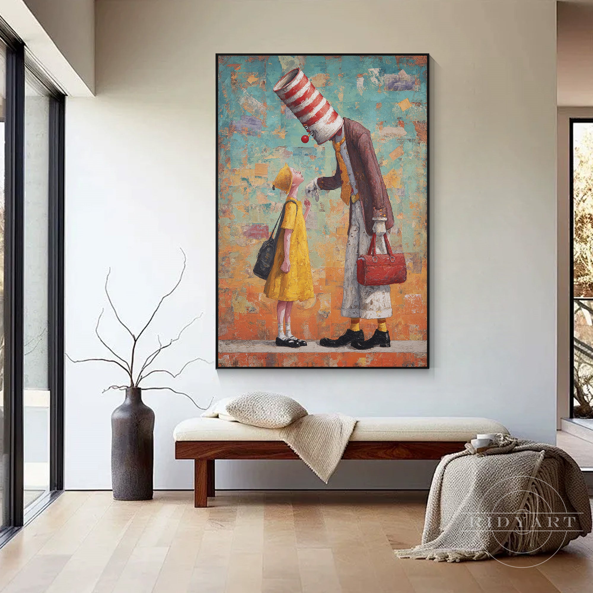 family love canvas wall art parent child emotional decor