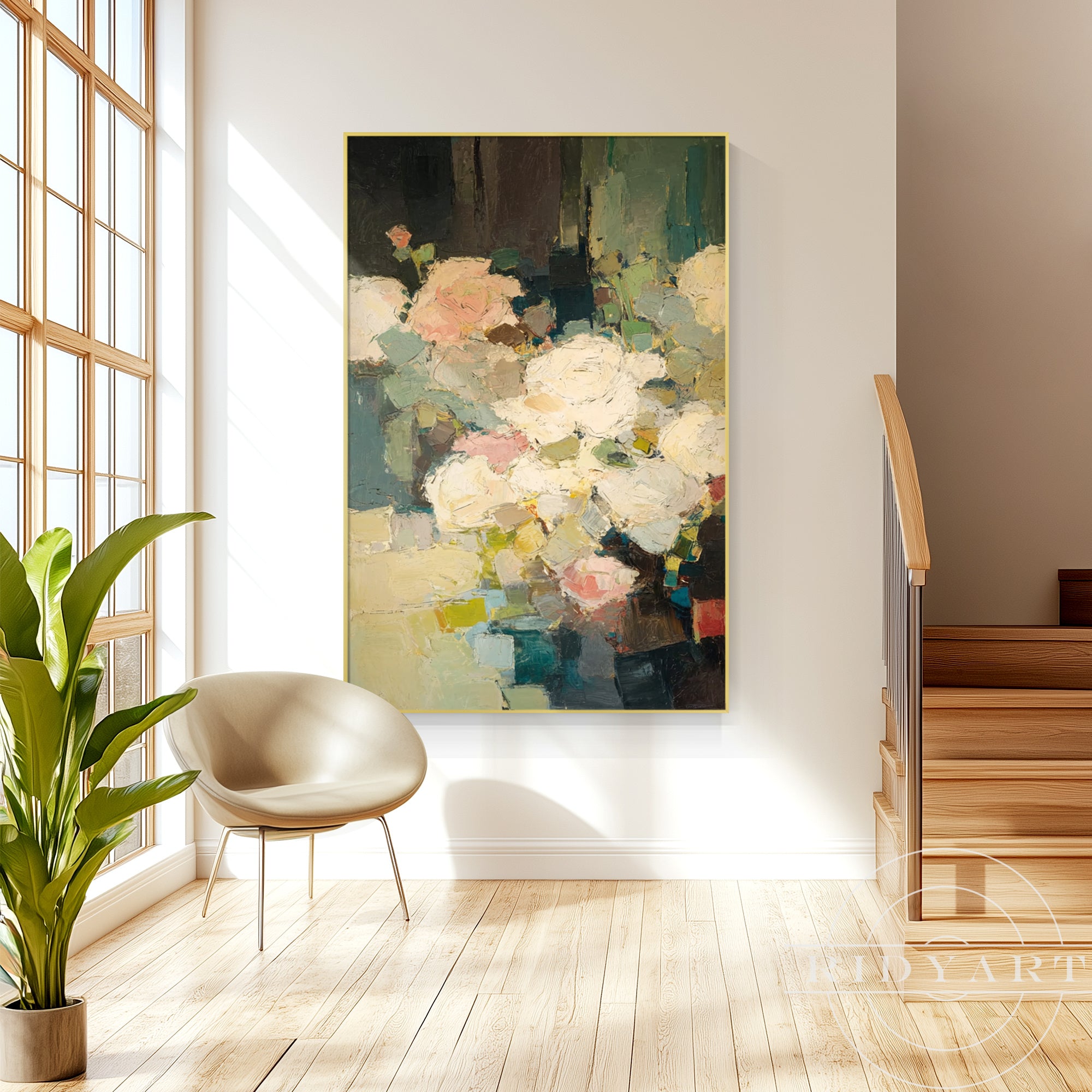 flower wall art_BA049