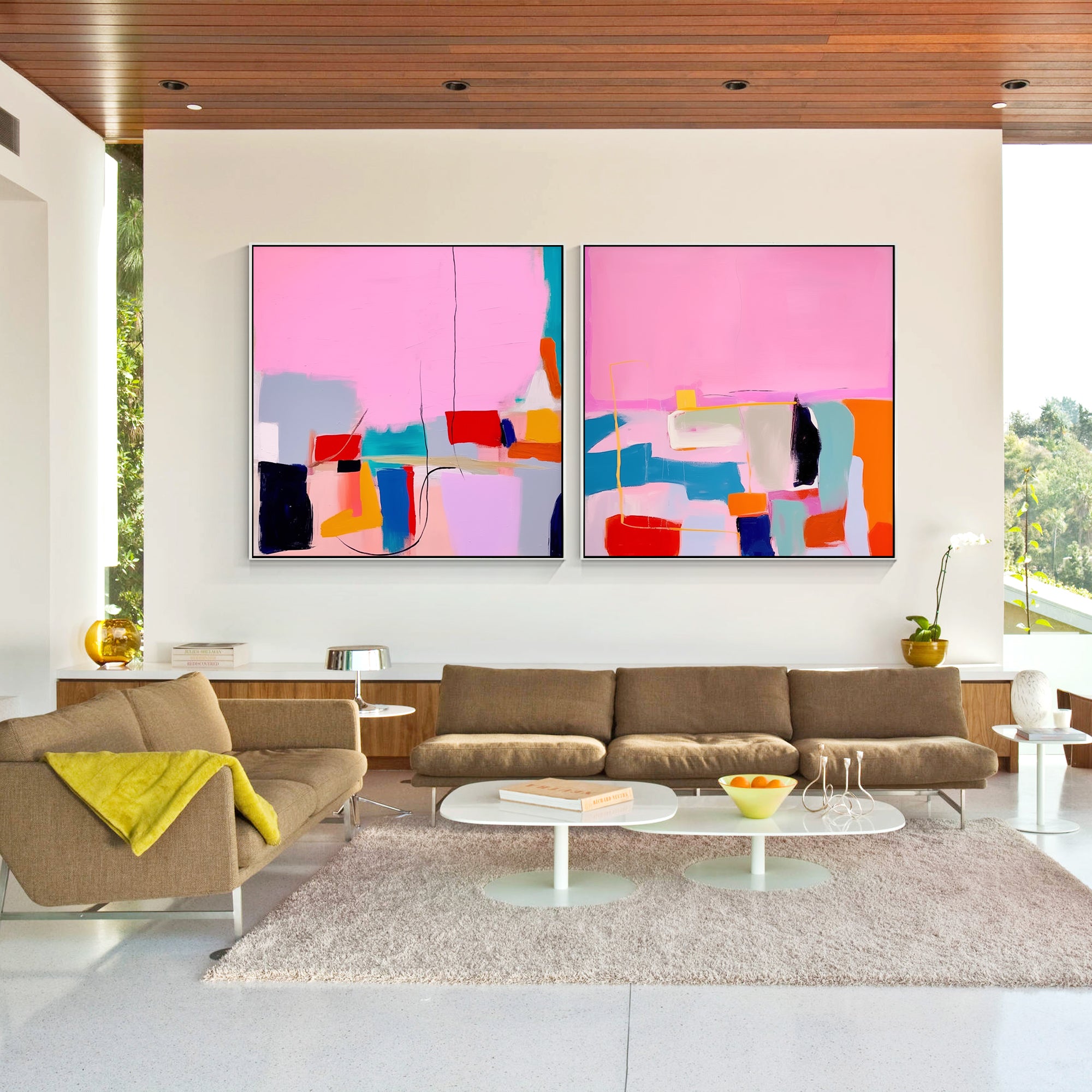 geometric abstract painting