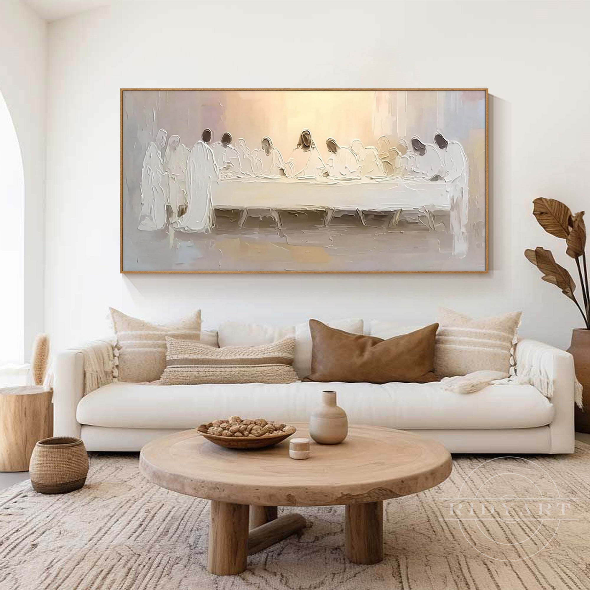 Hand-painted spiritual canvas wall art for believers