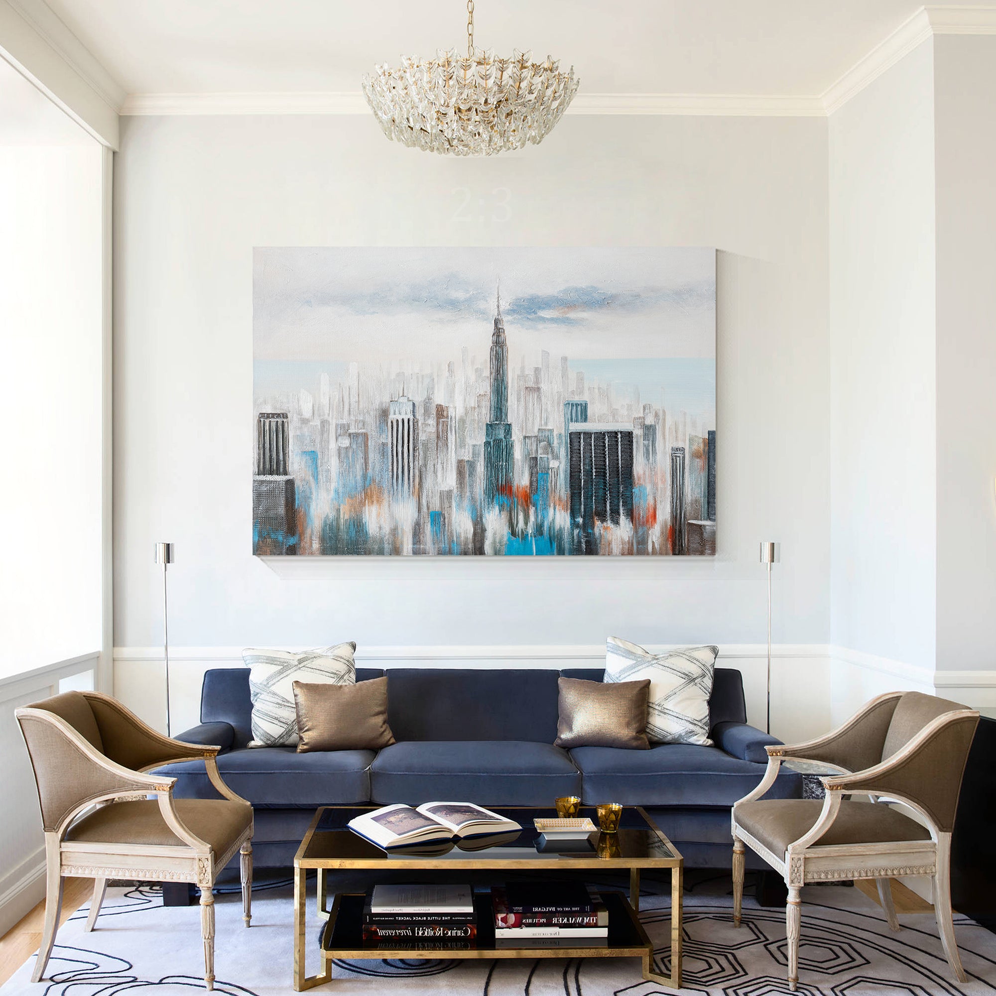 manhattan skyline painting