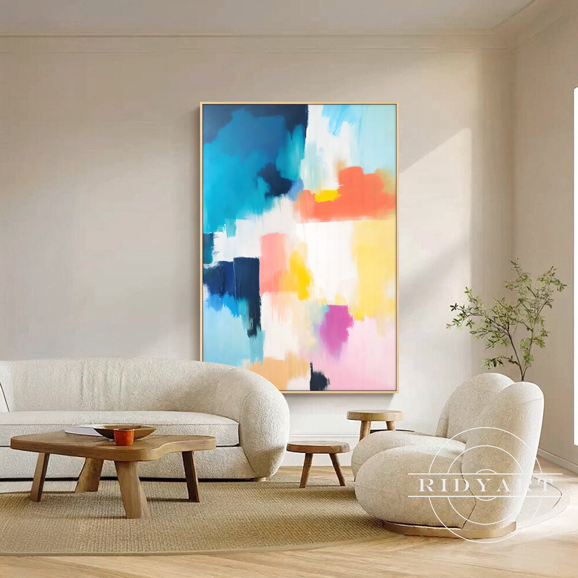 Framed modern bedroom wall decor